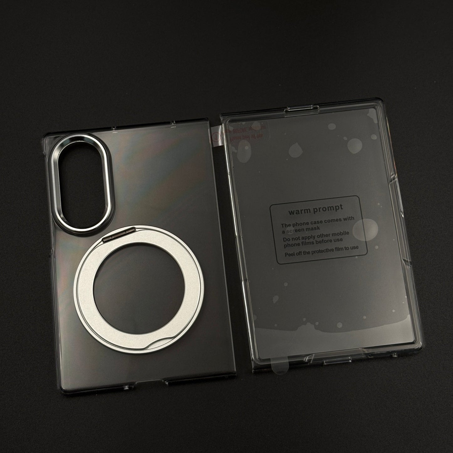 Premium Transparent Case with 360° Rotating Kickstand for Samsung Galaxy Z Fold 8 | No-Yellowing | Sleek Fit