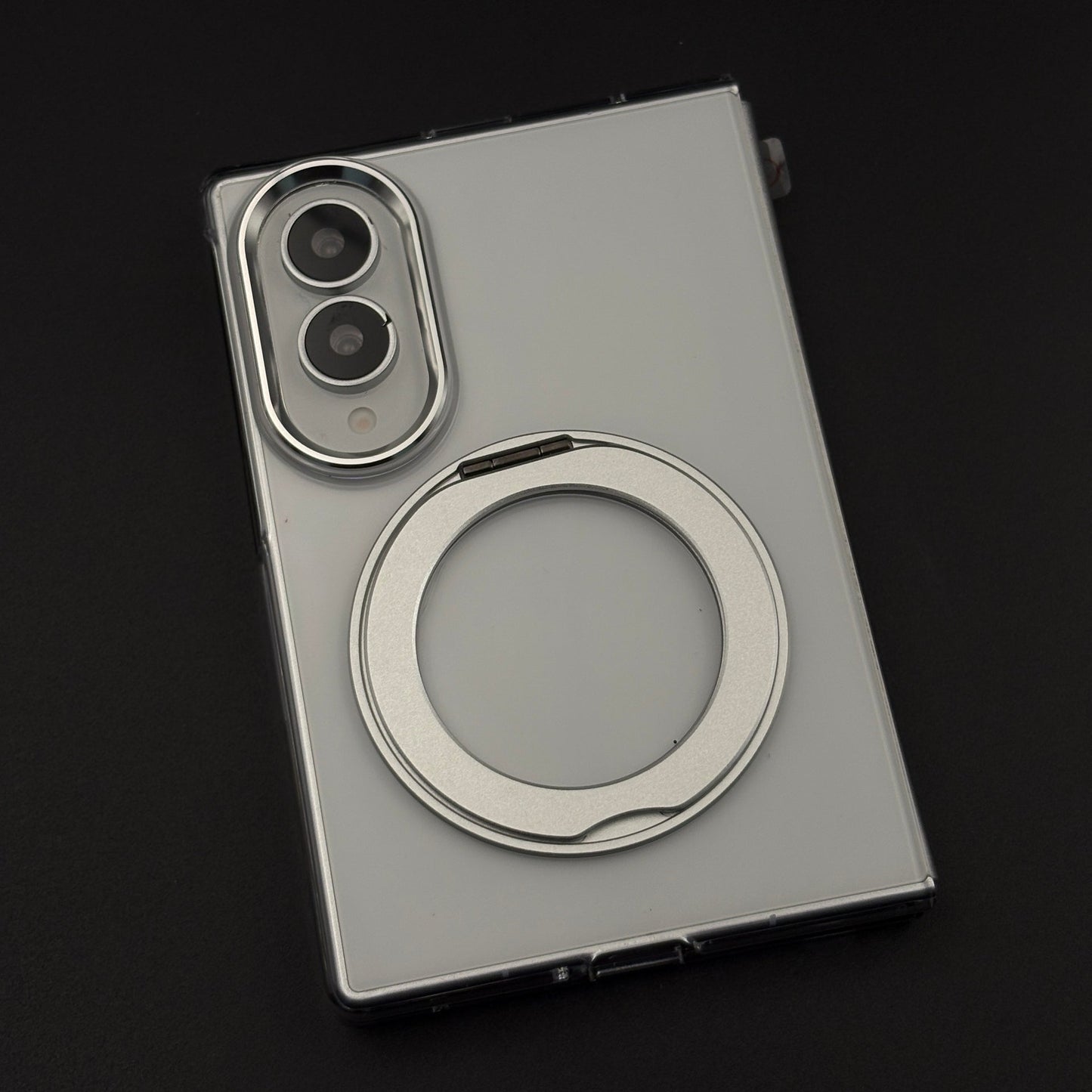Premium Transparent Case with 360° Rotating Kickstand for Samsung Galaxy Z Fold 8 | No-Yellowing | Sleek Fit