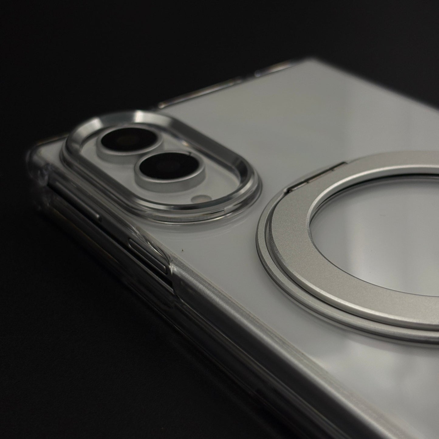 Premium Transparent Case with 360° Rotating Kickstand for Samsung Galaxy Z Fold 8 | No-Yellowing | Sleek Fit