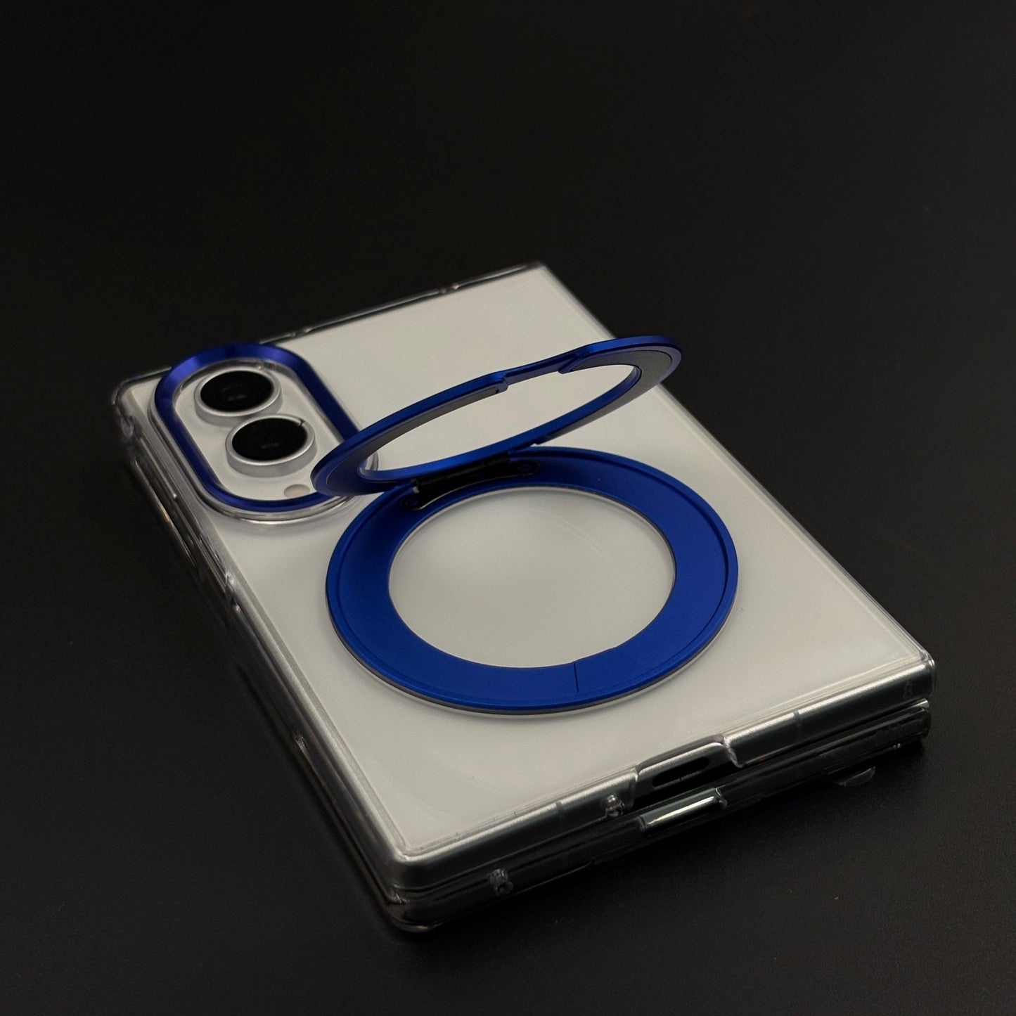 Premium Transparent Case with 360° Rotating Kickstand for Samsung Galaxy Z Fold 8 | No-Yellowing | Sleek Fit