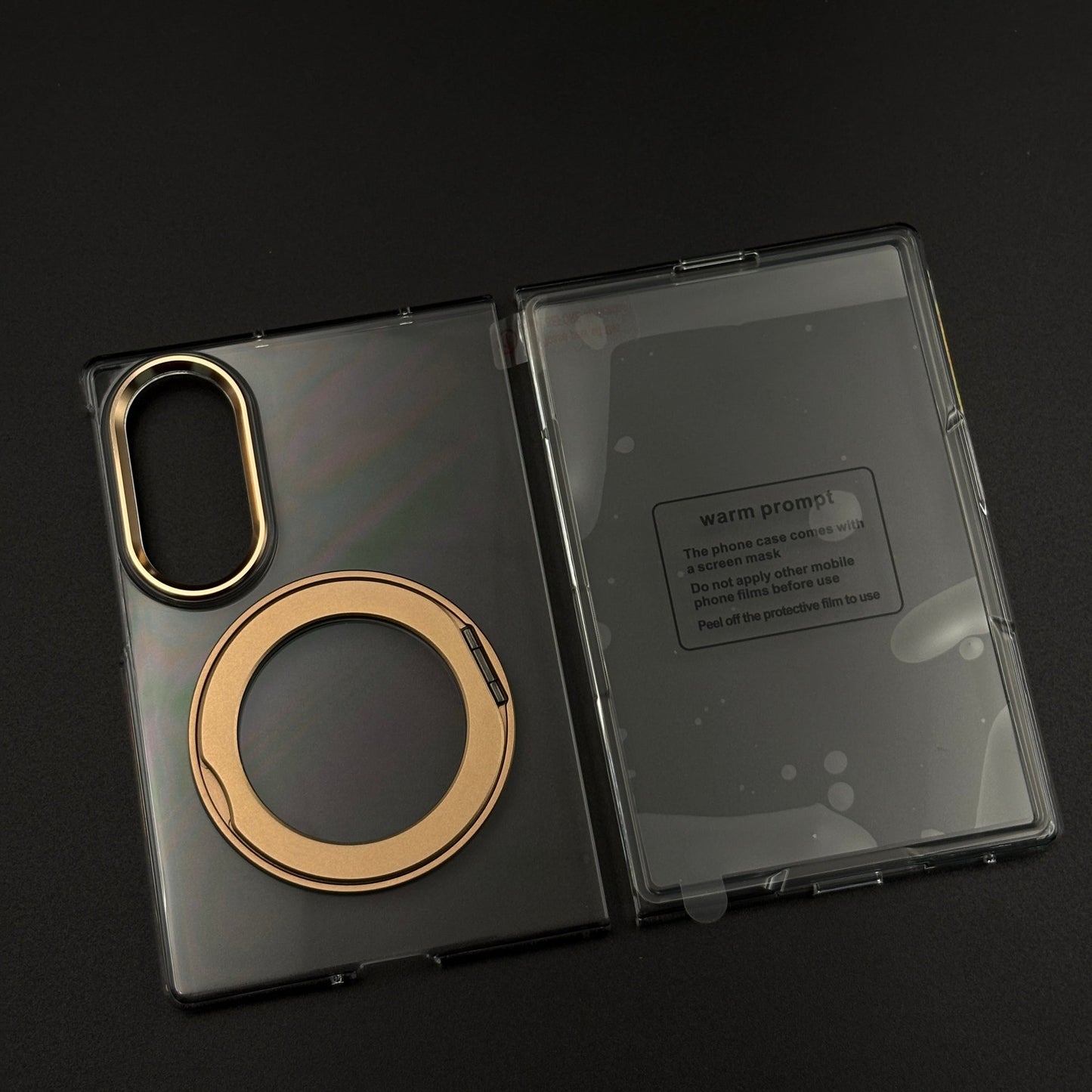 Premium Transparent Case with 360° Rotating Kickstand for Samsung Galaxy Z Fold 8 | No-Yellowing | Sleek Fit