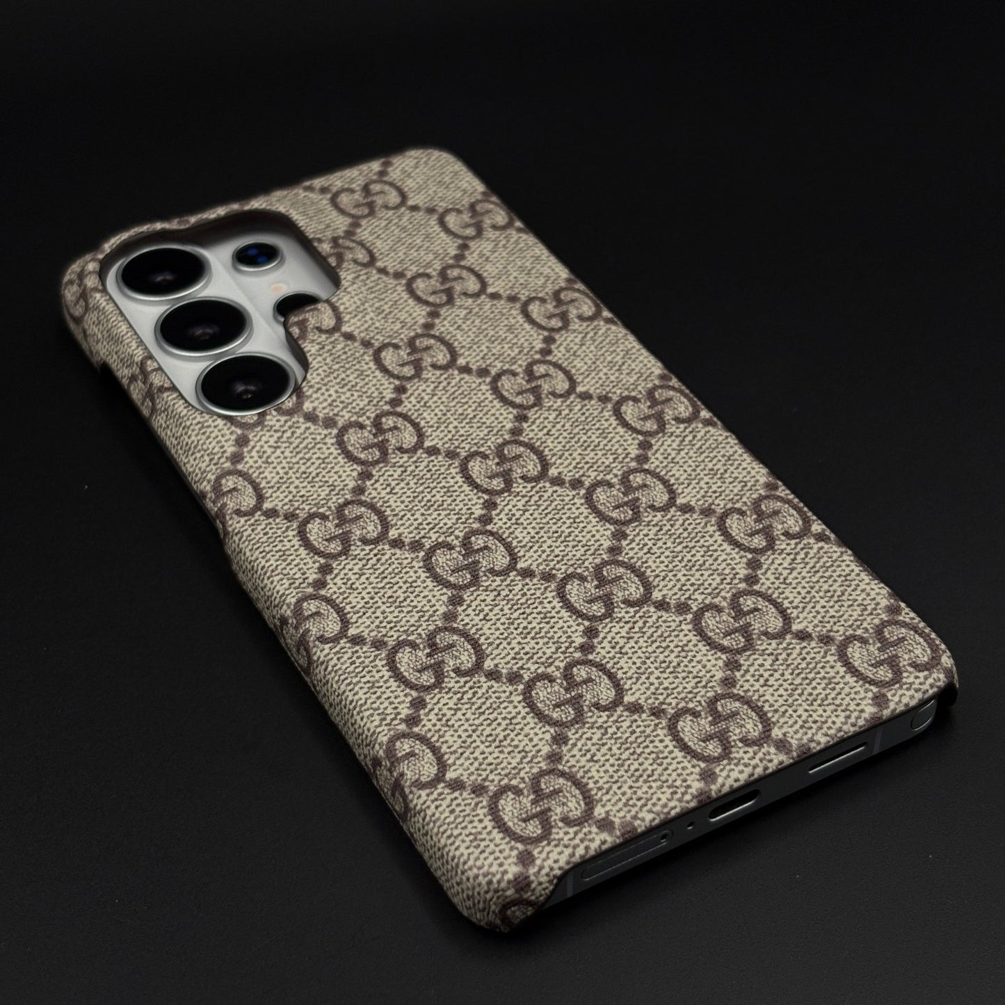 Luxury Fashion Brand GG PU Leather Case for Samsung Galaxy S26 Ultra