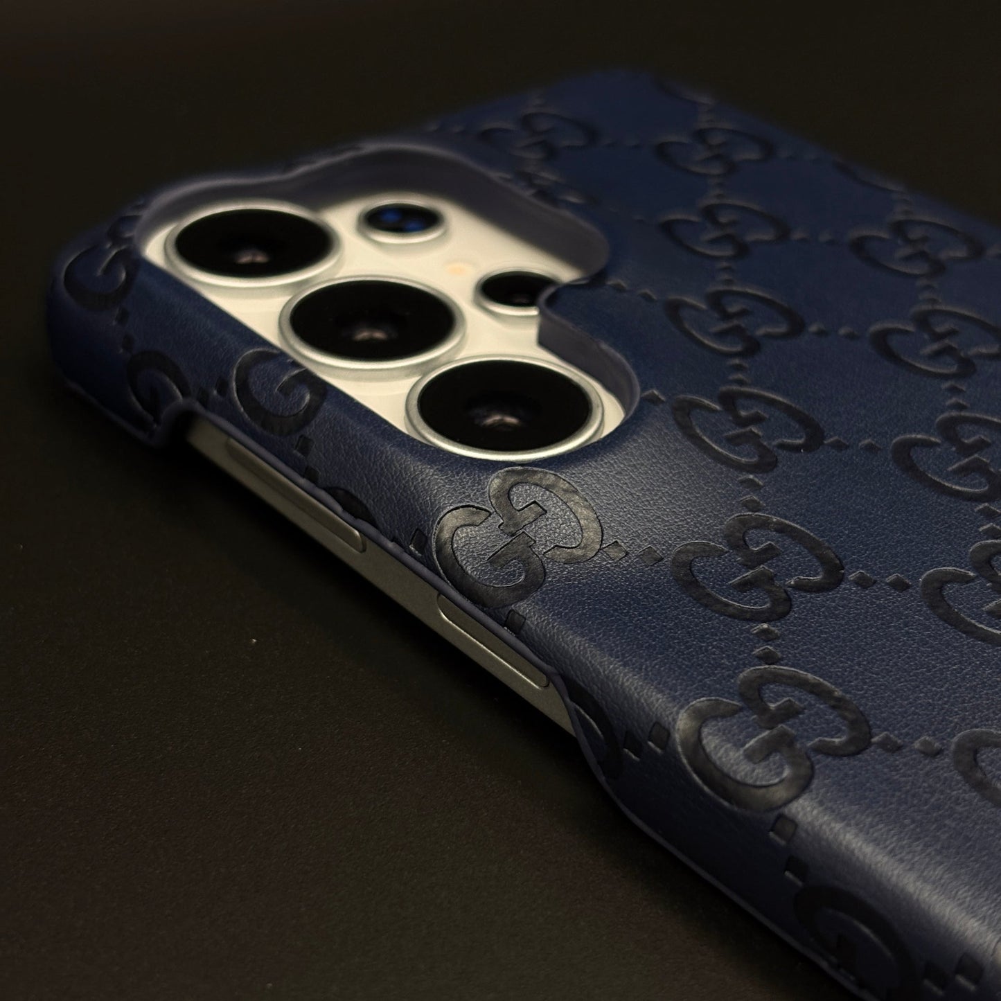 Luxury GG Pattern Leather Feel Case for Samsung Galaxy S26 Ultra | Designer-Inspired Premium Back Cover
