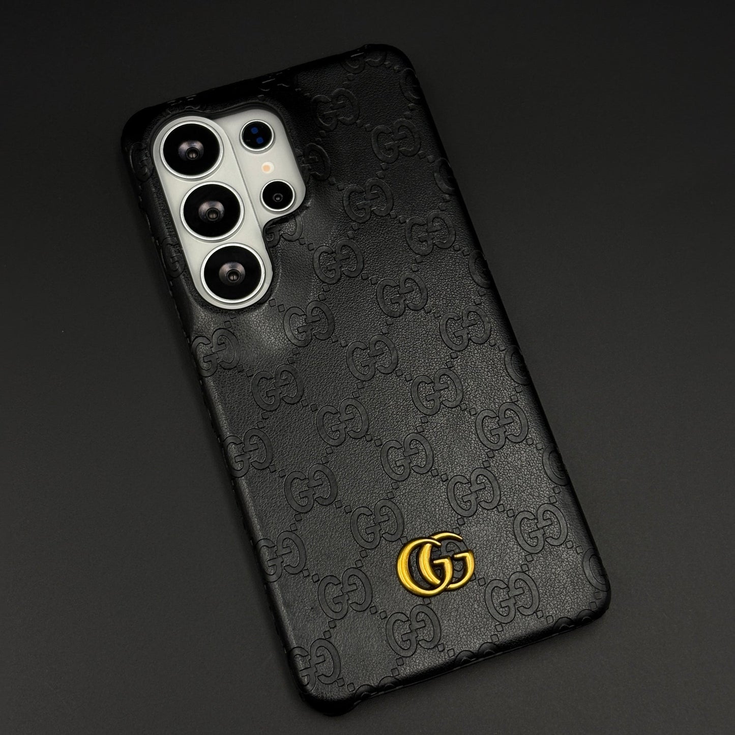 Luxury GG Pattern Leather Feel Case for Samsung Galaxy S26 Ultra | Designer-Inspired Premium Back Cover