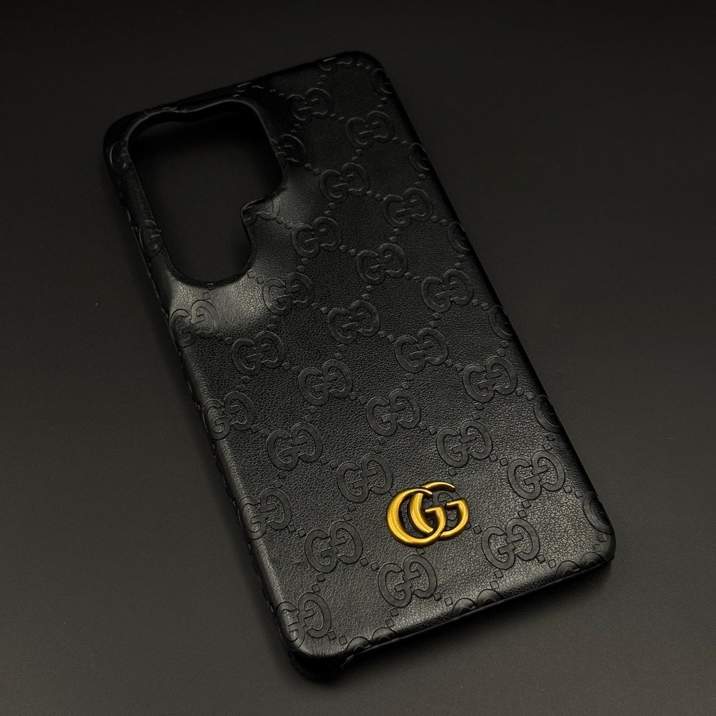 Luxury GG Pattern Leather Feel Case for Samsung Galaxy S26 Ultra | Designer-Inspired Premium Back Cover
