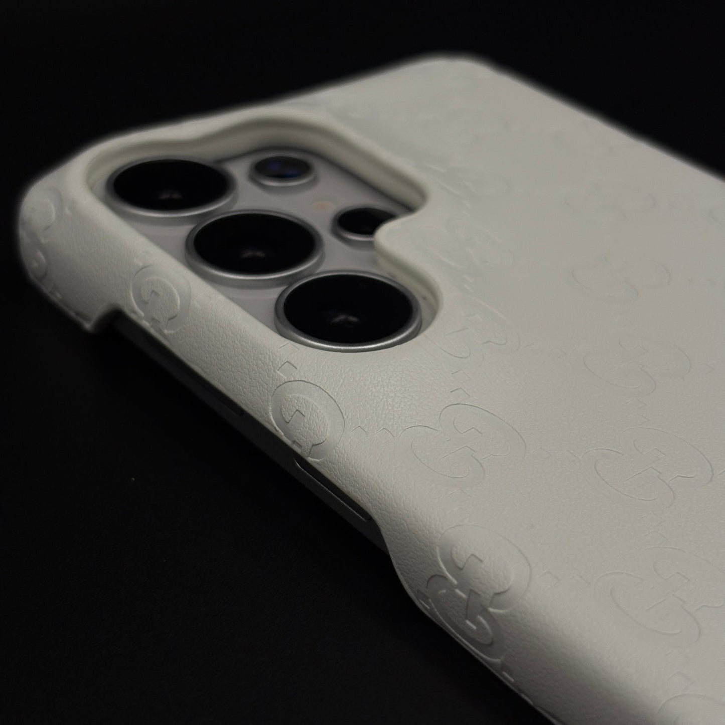 Luxury GG Pattern Leather Feel Case for Samsung Galaxy S26 Ultra | Designer-Inspired Premium Back Cover