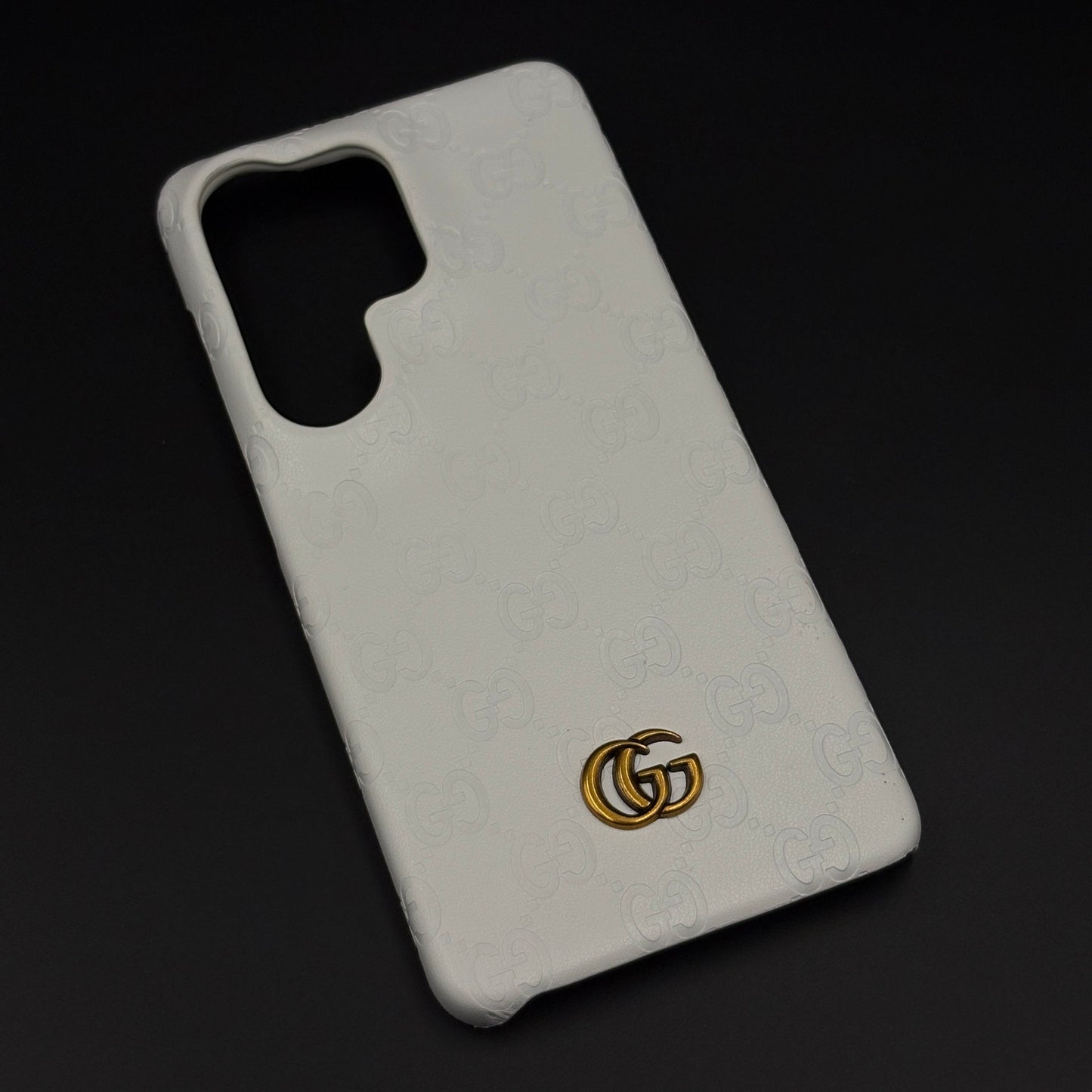Luxury GG Pattern Leather Feel Case for Samsung Galaxy S26 Ultra | Designer-Inspired Premium Back Cover