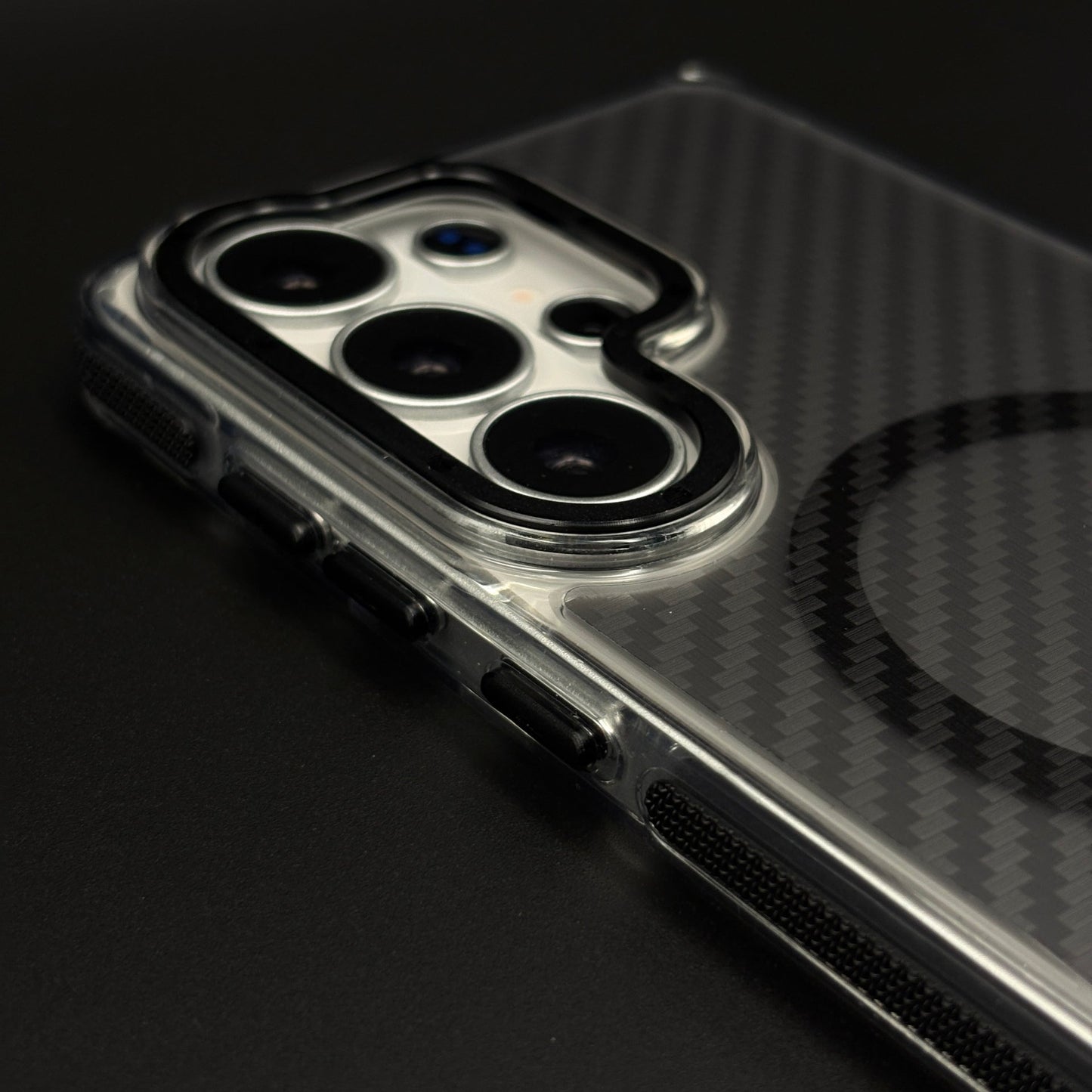 Carbon Fibre Matte MagSafe Case for Samsung Galaxy S26 Ultra | Smokey Finish Protection