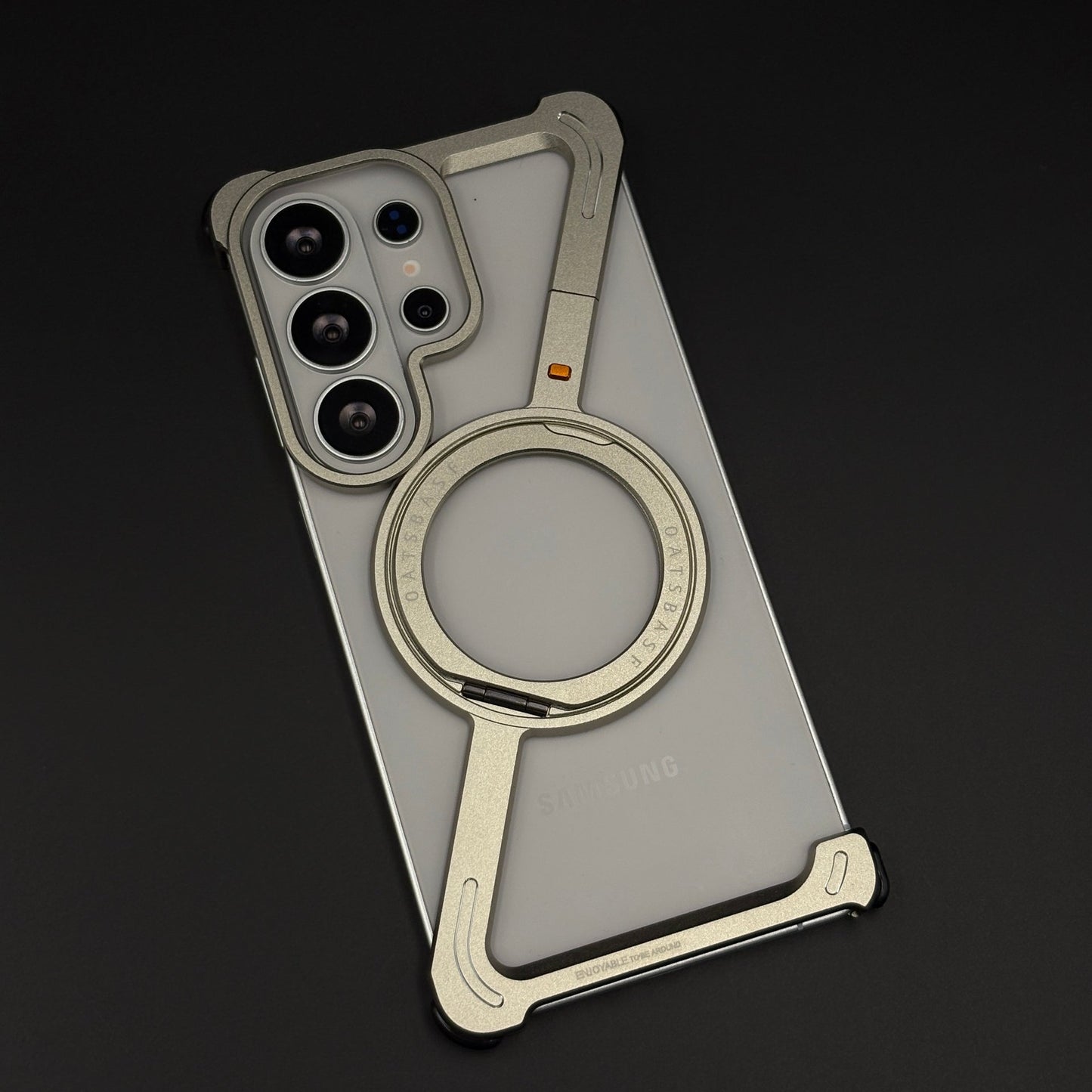 Z Shape Aluminium Metal Rotating Kickstand for Samsung Galaxy S26 Ultra | Frameless Design