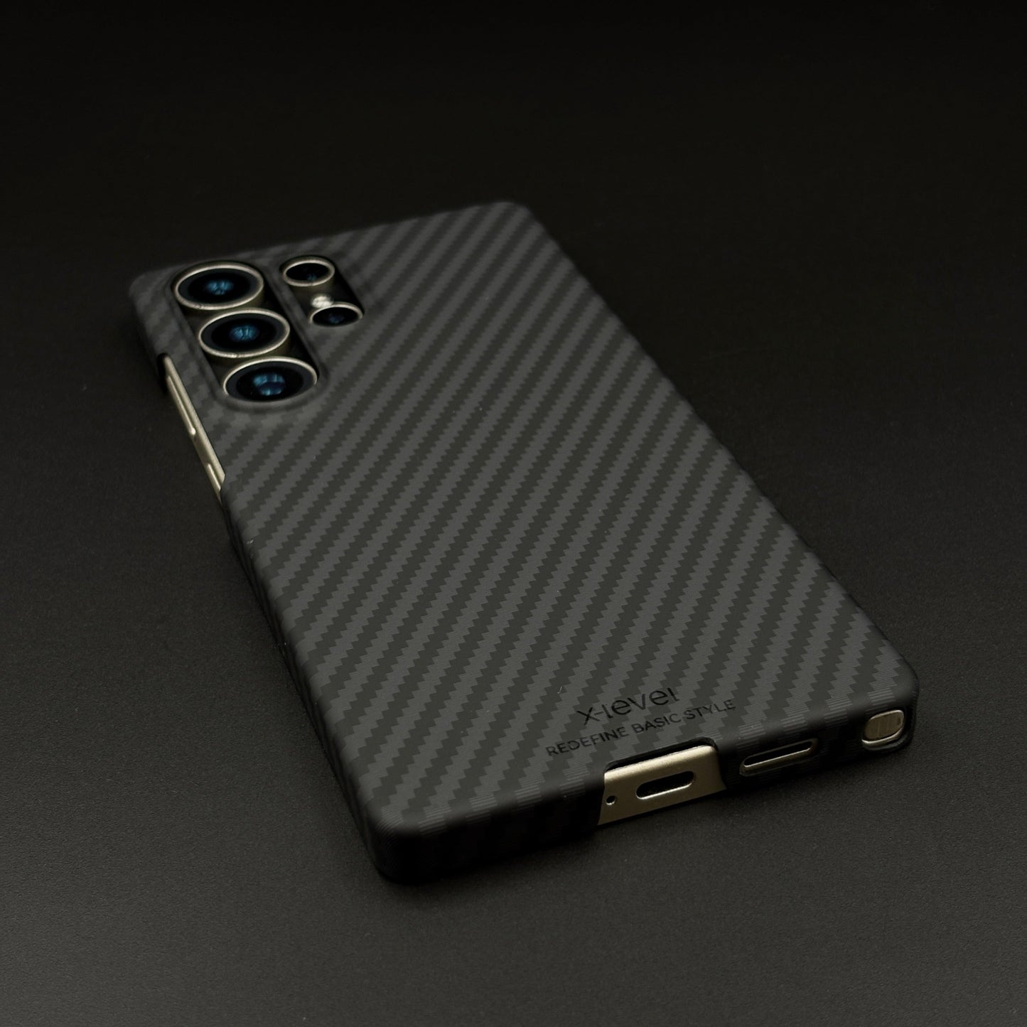 Nanofiber Carbon MagSafe Case for Samsung Galaxy S25 Ultra | Hidden Magnetic Charging | Ultra-Slim Protective Cover