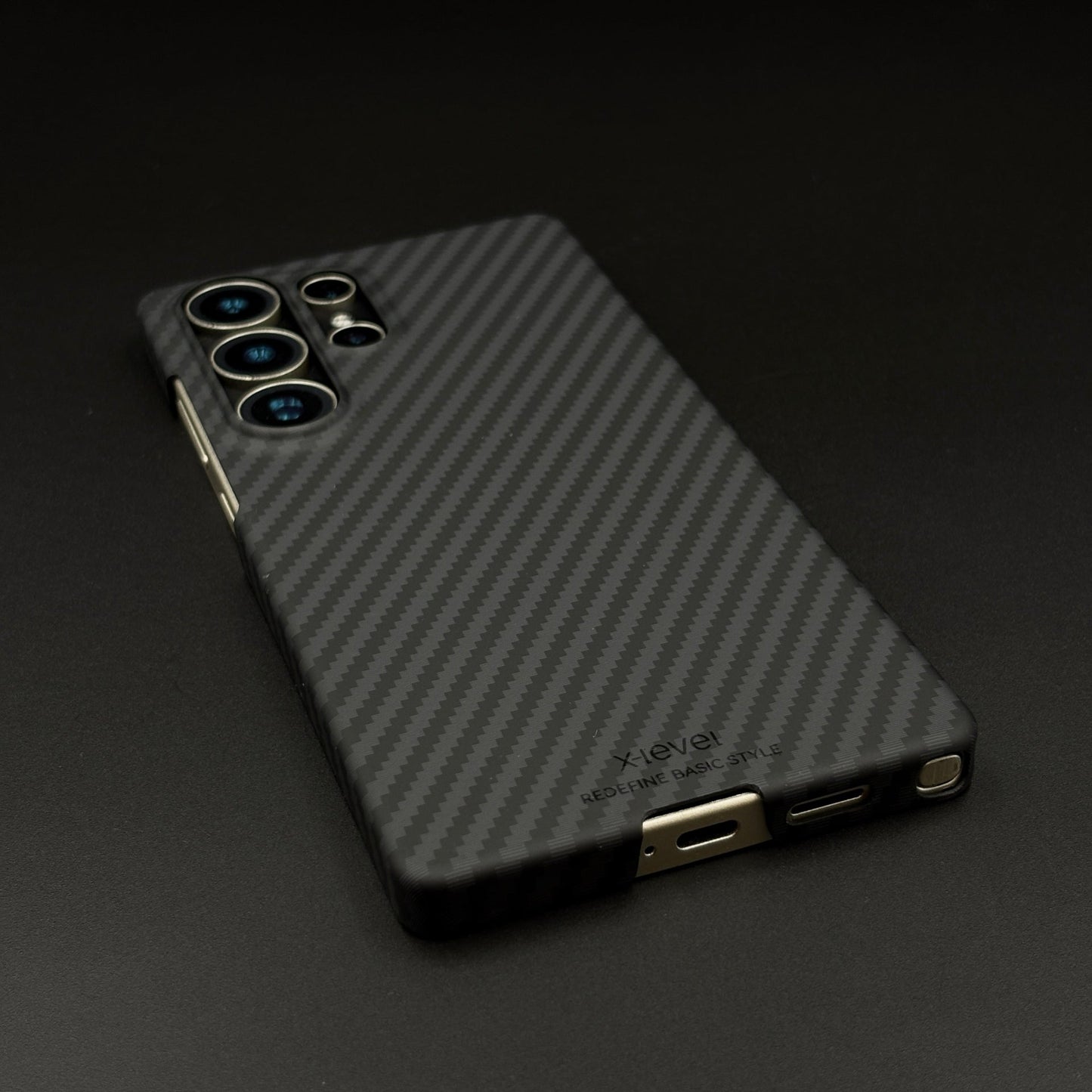 Nanofiber Carbon MagSafe Case for Samsung Galaxy S24 Ultra | Hidden Magnetic Charging | Ultra-Slim Protective Cover