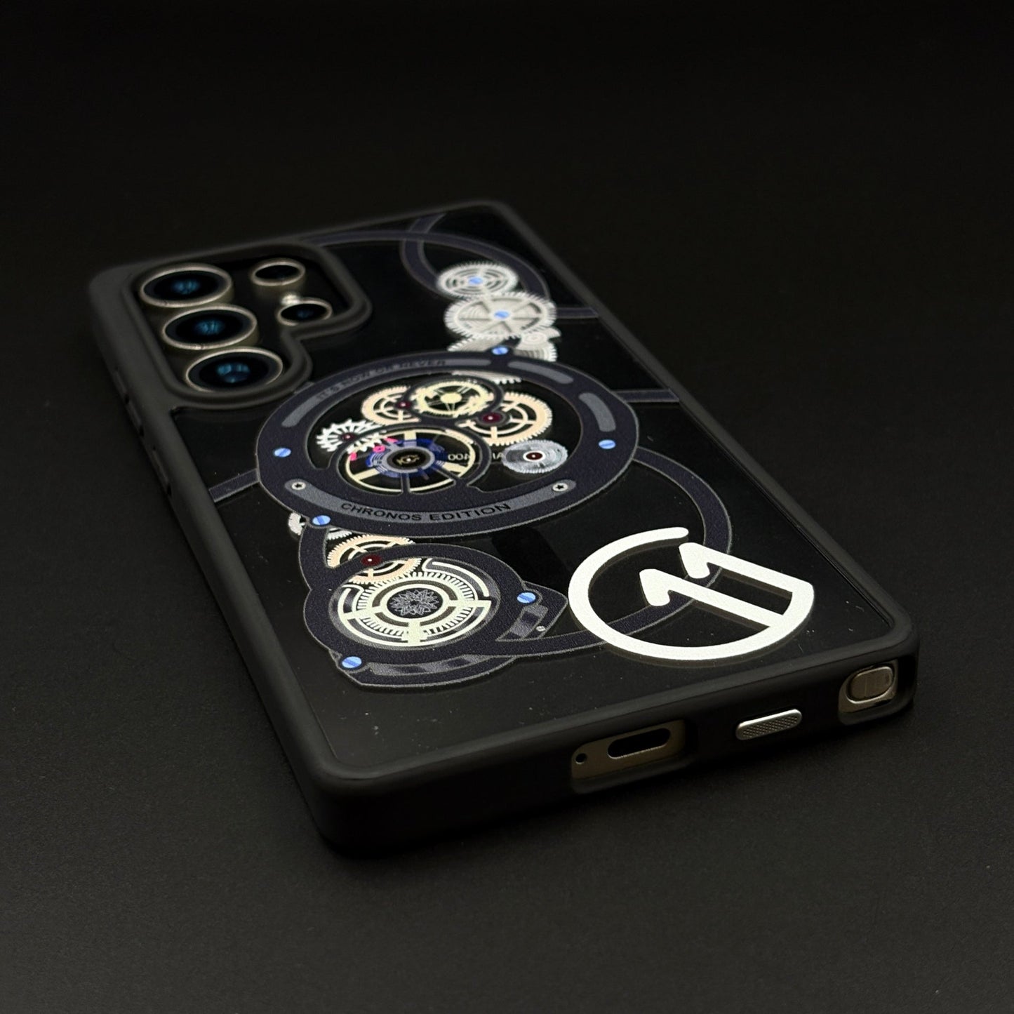 Chronos Gear Edition MagSafe Case for Samsung Galaxy S25 Ultra | Mechanical Design Shockproof Cover