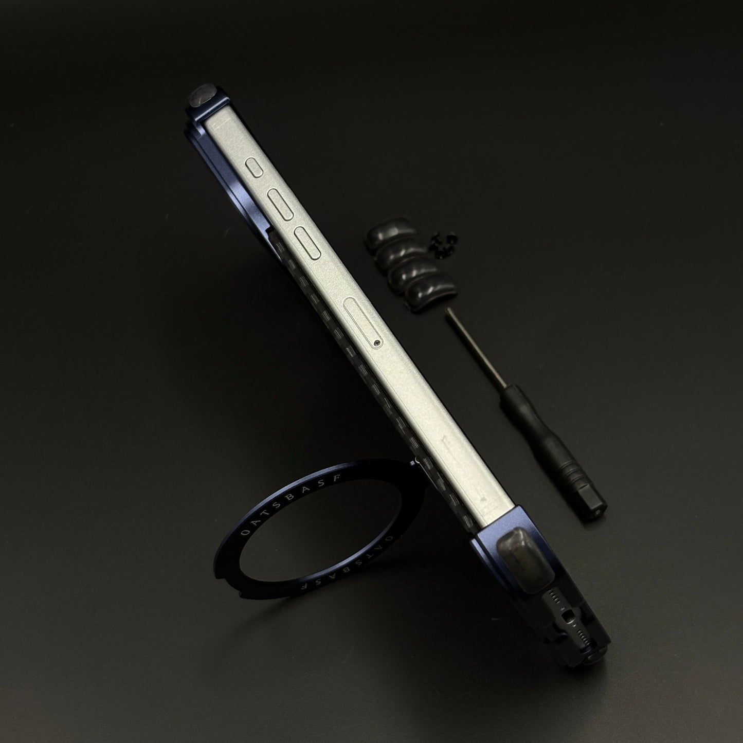 Frameless Carbon Fiber MagSafe Case for iPhone 17 Series | Rotating Kickstand Bumper with Corners