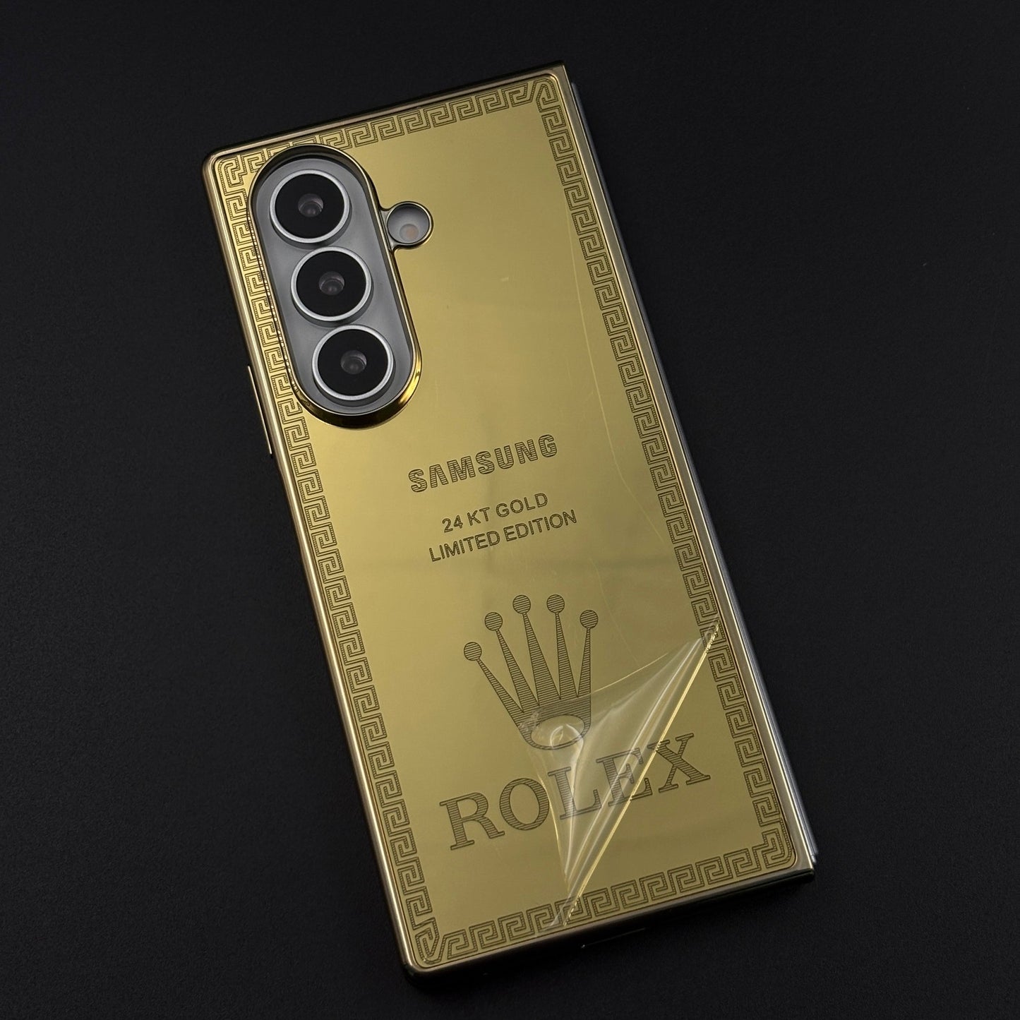 Handcrafted 24K Gold Plated Watch Brand Case for Samsung Galaxy Z Fold 8 Ultra | Luxury Limited Edition Cover