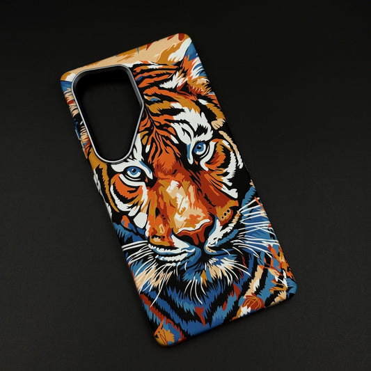 Tiger Premium Slim Case for Samsung Galaxy S24 Ultra | Rare Aramid Texture Finish | Real Carbon Fibre Feel | Hidden MagSafe