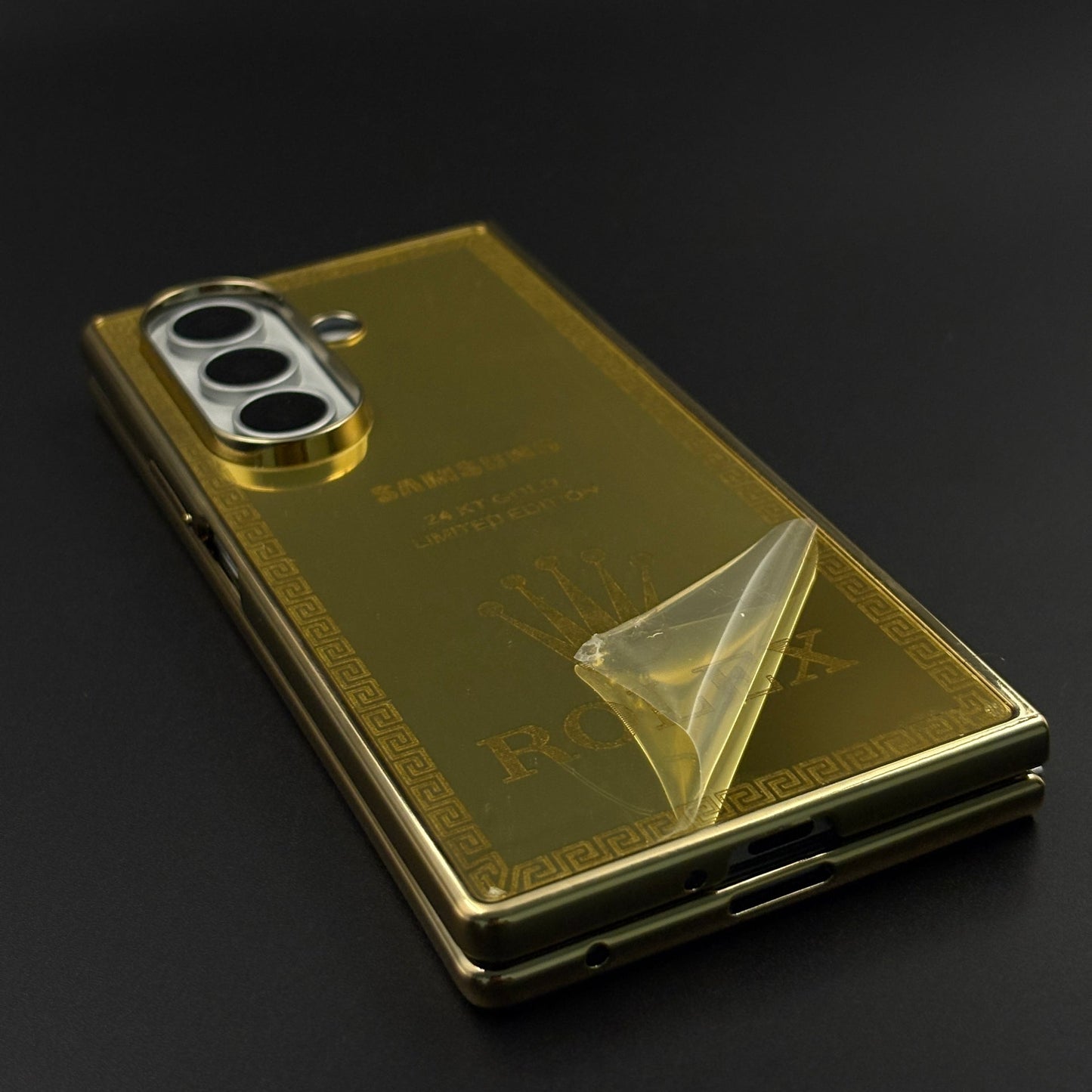 Handcrafted 24K Gold Plated Watch Brand Case for Samsung Galaxy Z Fold 8 Ultra | Luxury Limited Edition Cover