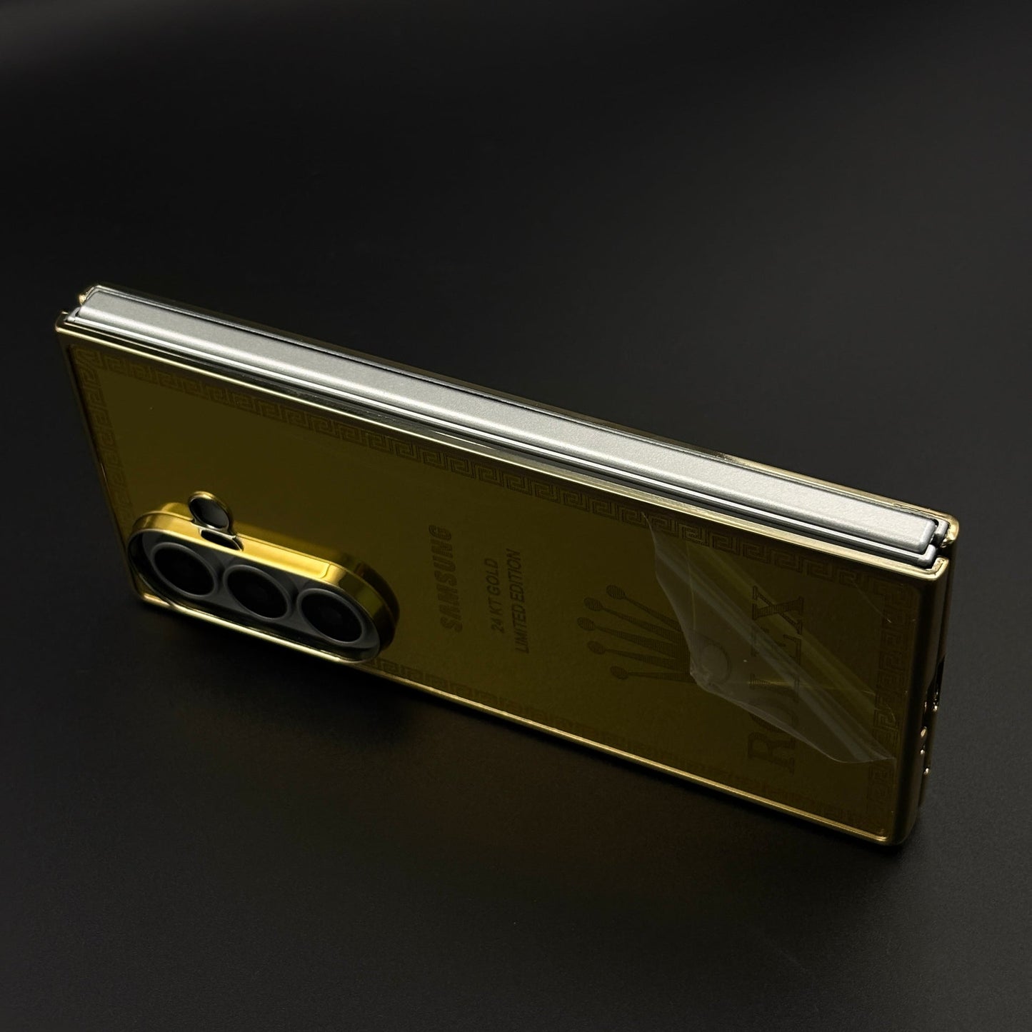 Handcrafted 24K Gold Plated Watch Brand Case for Samsung Galaxy Z Fold 8 Ultra | Luxury Limited Edition Cover