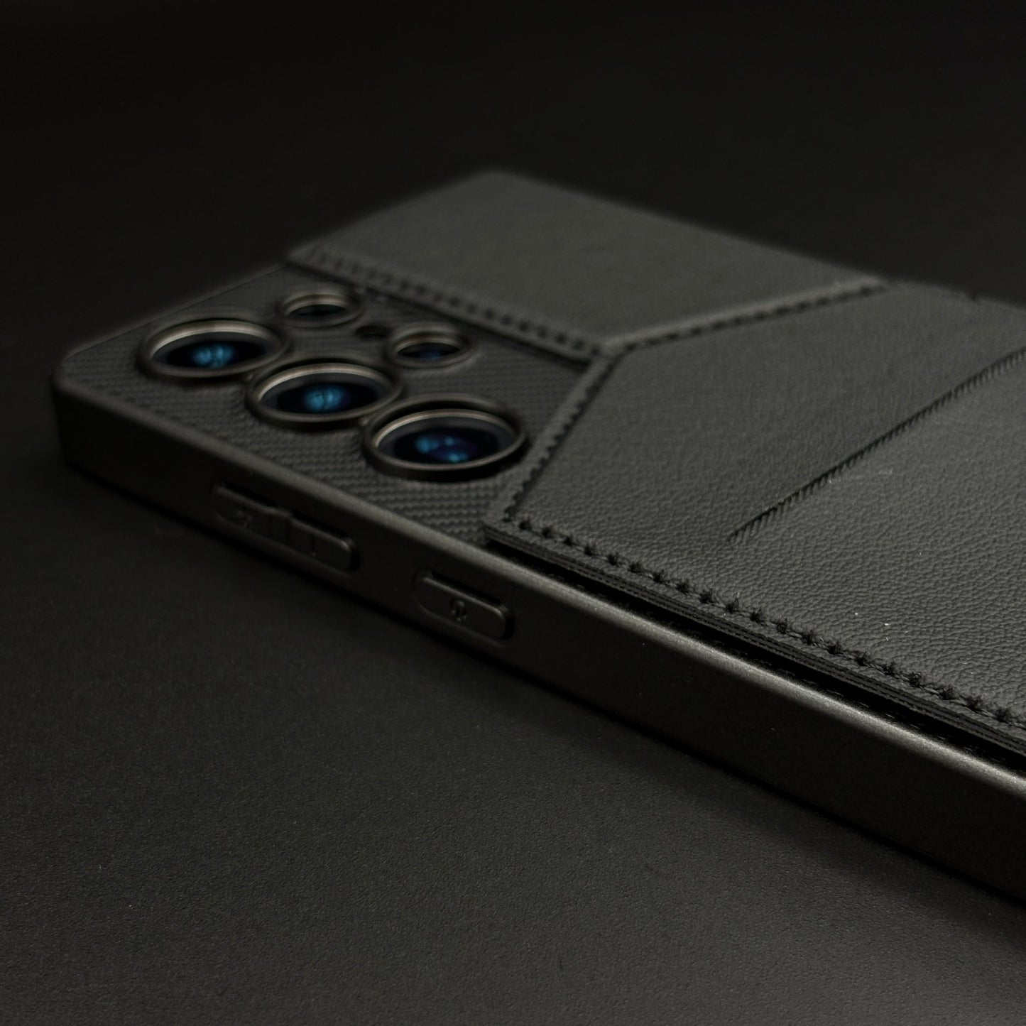 Leather Cardholder Kickstand Case for Samsung Galaxy S25 Ultra | Enhanced Camera Guard | Luxury Edition