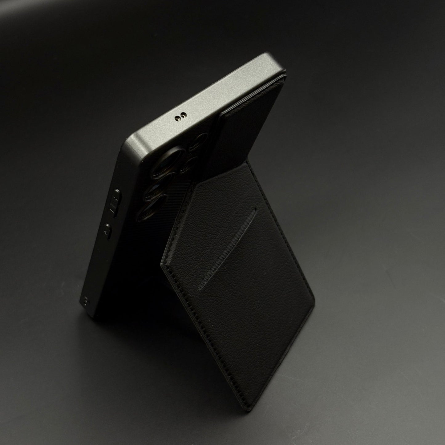 Leather Cardholder Kickstand Case for Samsung Galaxy S25 Ultra | Enhanced Camera Guard | Luxury Edition