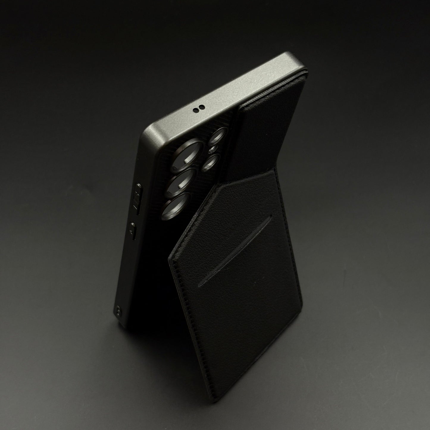 Leather Cardholder Kickstand Case for Samsung Galaxy S25 Ultra | Enhanced Camera Guard | Luxury Edition