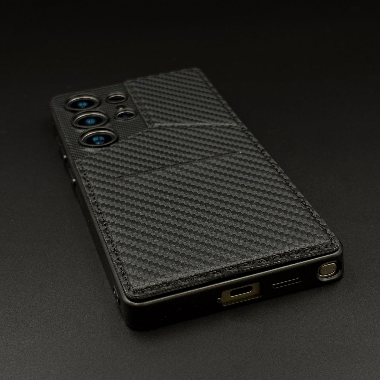Leather Cardholder Kickstand Case for Samsung Galaxy S25 Ultra | Enhanced Camera Guard | Luxury Edition