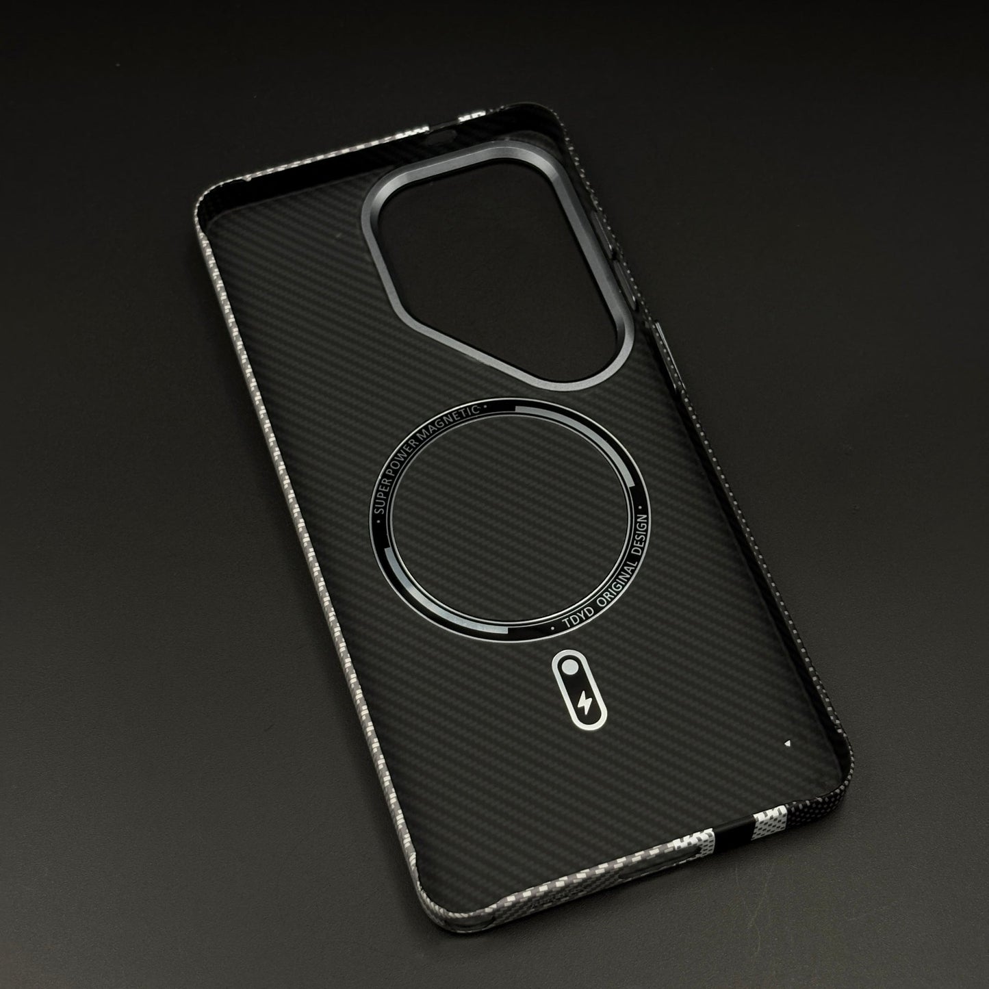 Aramid Texture Case Stripe Pattern Gray for Samsung Galaxy S26 Ultra Carbon Fibre Feel | Hidden MagSafe | Ultra Slim Fit