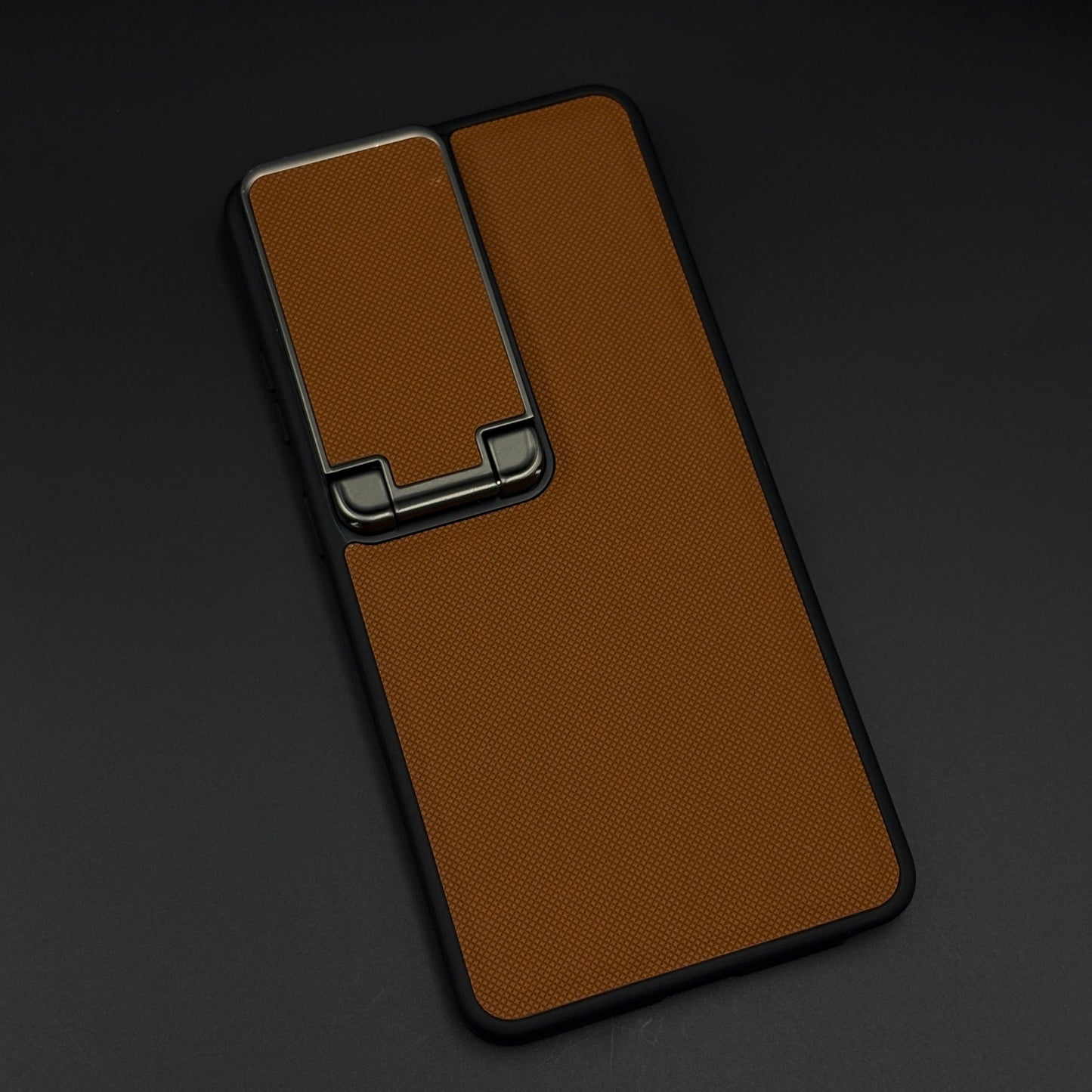 Dotted Leather Feel Case with Foldable Stand for Samsung Galaxy S26 Ultra | Premium Grip | Kickstand Style