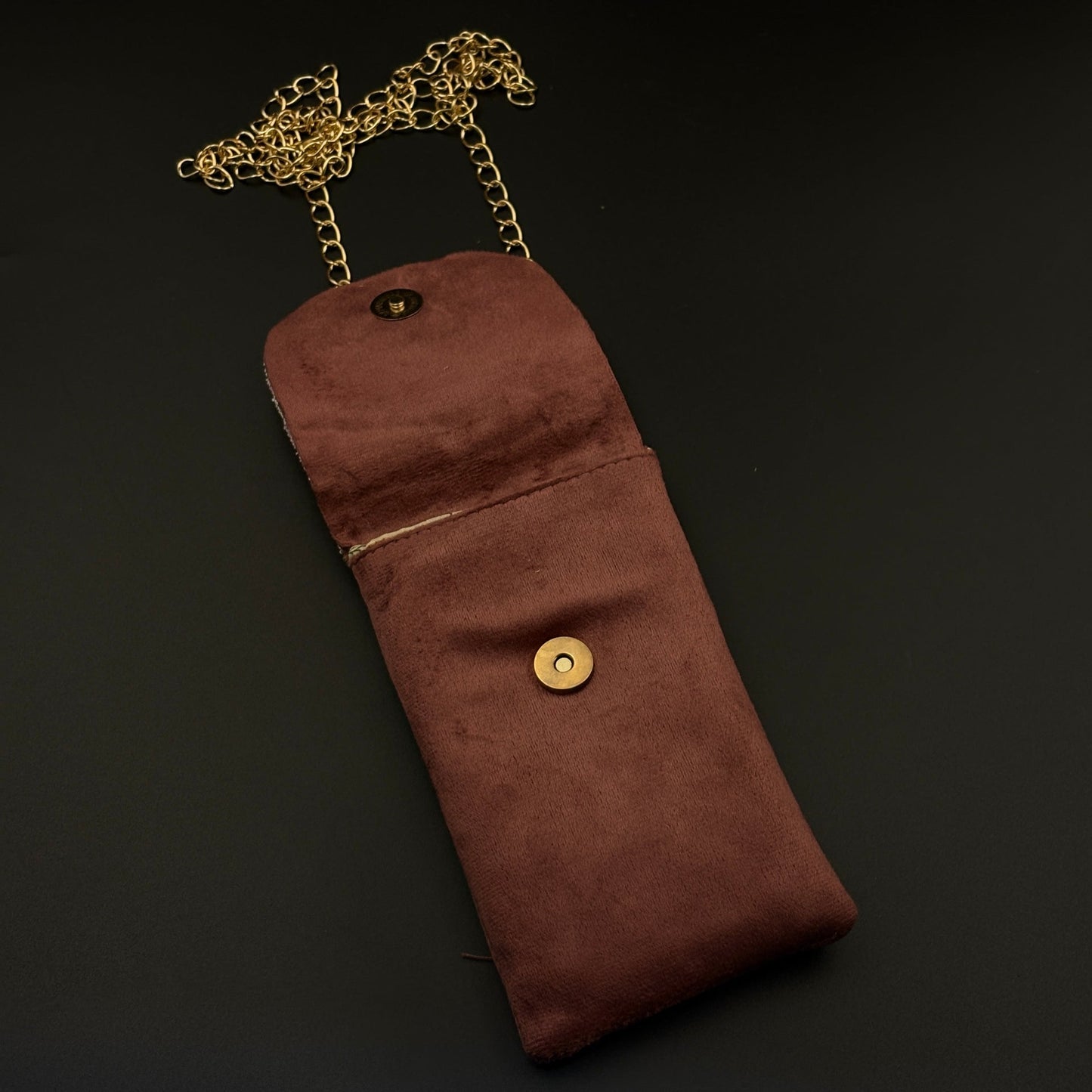 Festive Raksha Bandhan Golden Mosaic Luxe Universal Mobile Pouch with Sling