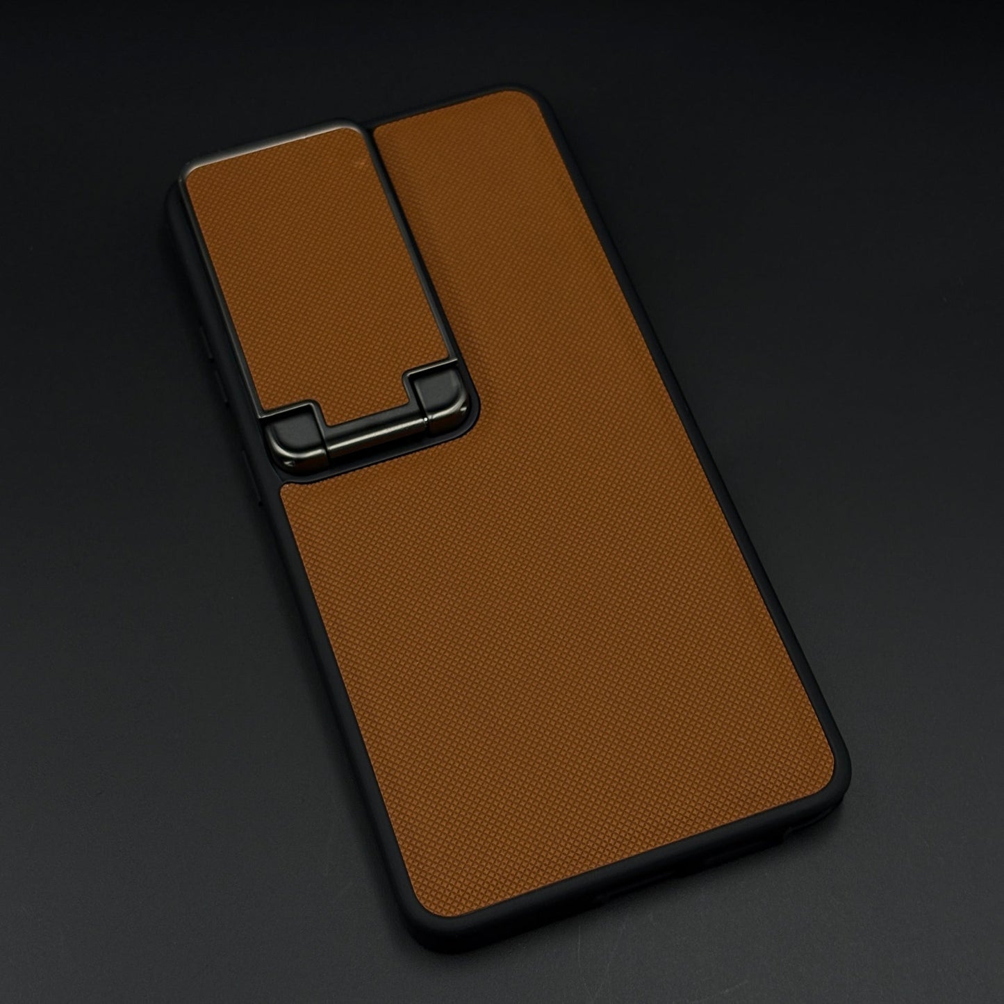 Dotted Leather Feel Case with Foldable Stand for Samsung Galaxy S26 Ultra | Premium Grip | Kickstand Style