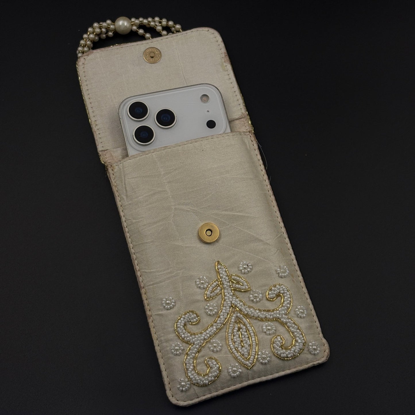 Festive Raksha Bandhan Ivory Royale Universal Mobile Pouch with Sling