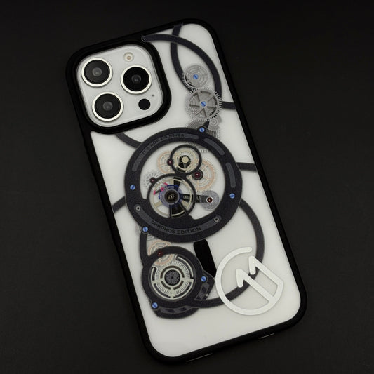 Chronos Gear Edition MagSafe Case for iPhone Series | Mechanical Design Shockproof Cover
