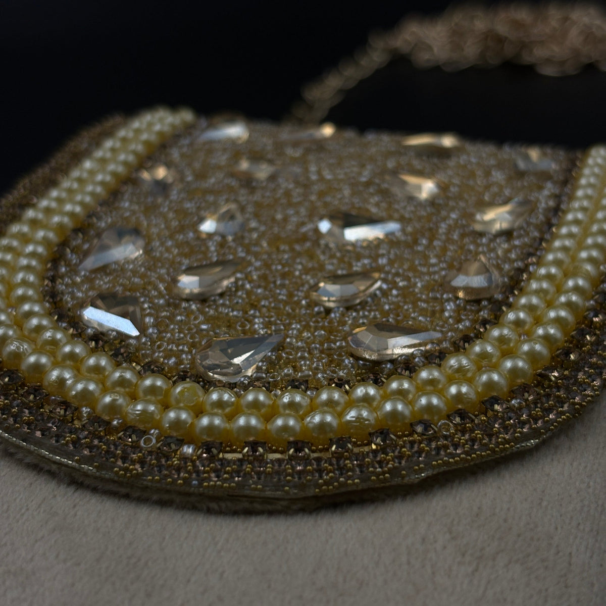 Festive Raksha Bandhan Pearl Cascade Universal Mobile Pouch with Sling