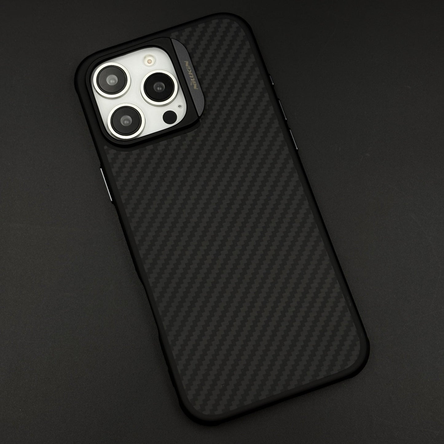 Nillkin Carbon Fiber MagSafe Case for iPhone 16 Pro Max | Slim Shockproof Cover | Hidden Magnetic Ring