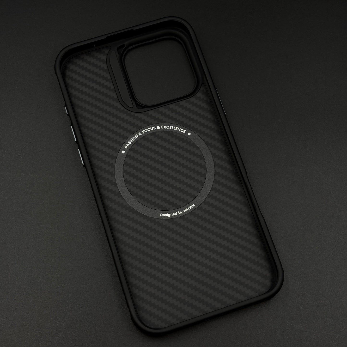 Nillkin Carbon Fiber MagSafe Case for iPhone 16 Pro Max | Slim Shockproof Cover | Hidden Magnetic Ring
