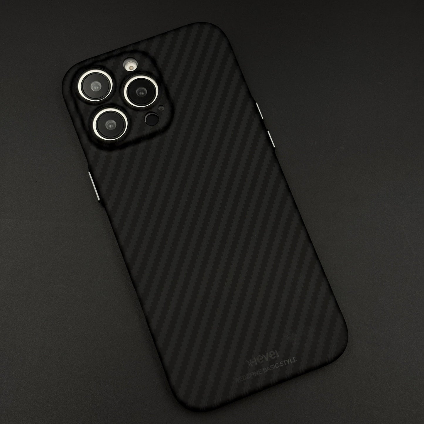 Hidden MagSafe Nanofiber Carbon Case for iPhone | Lightweight | Wireless Charging Support