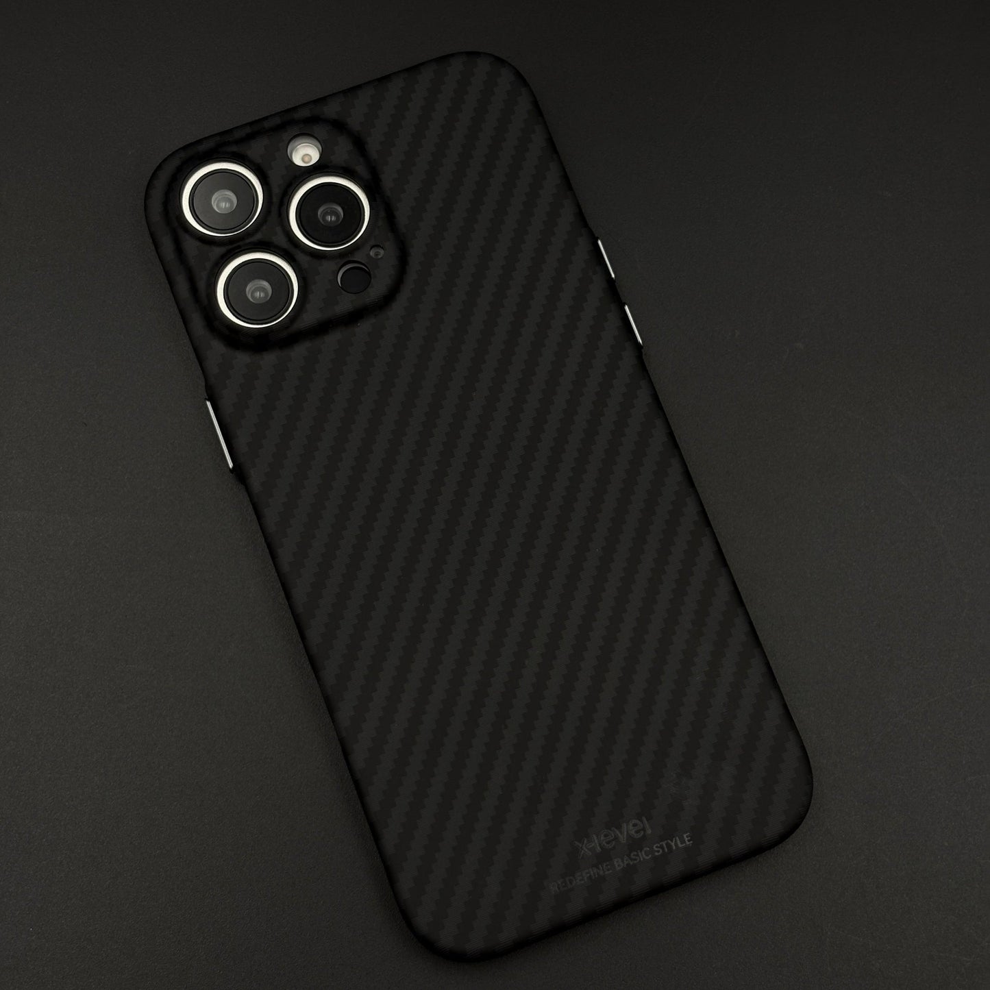Hidden MagSafe Nanofiber Carbon Case for iPhone | Lightweight | Wireless Charging Support