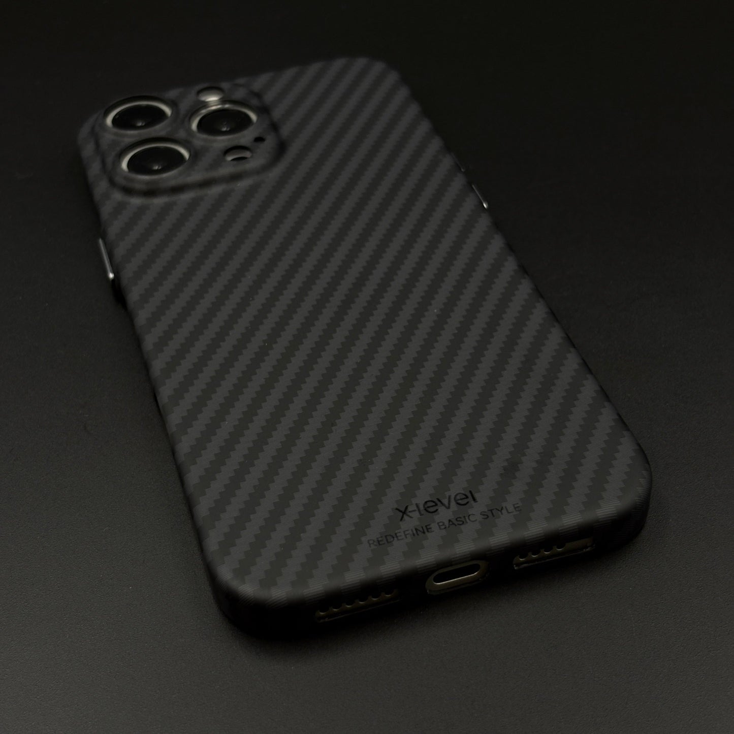 Hidden MagSafe Nanofiber Carbon Case for iPhone | Lightweight | Wireless Charging Support
