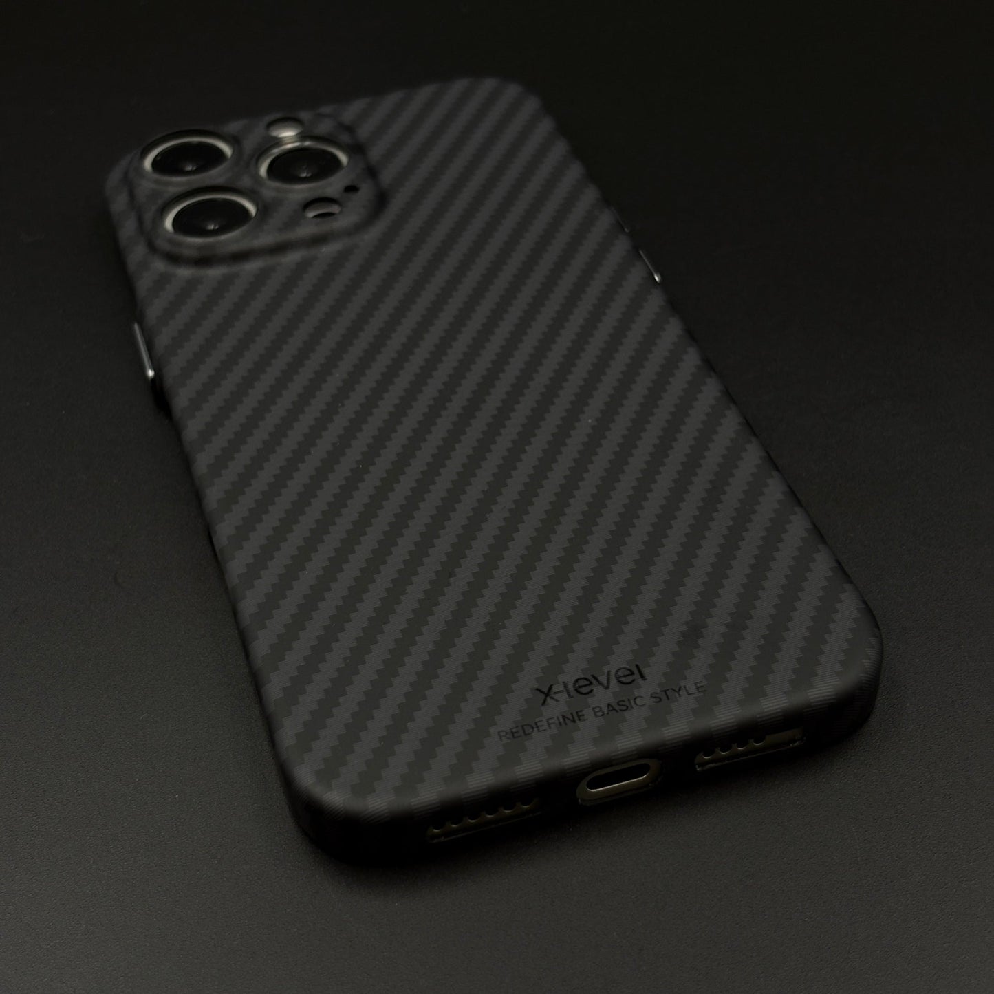 Hidden MagSafe Nanofiber Carbon Case for iPhone | Lightweight | Wireless Charging Support