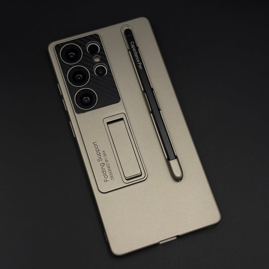 Matte Case with S Pen Camera Protection for Samsung Galaxy S25 Ultra | Kickstand Function