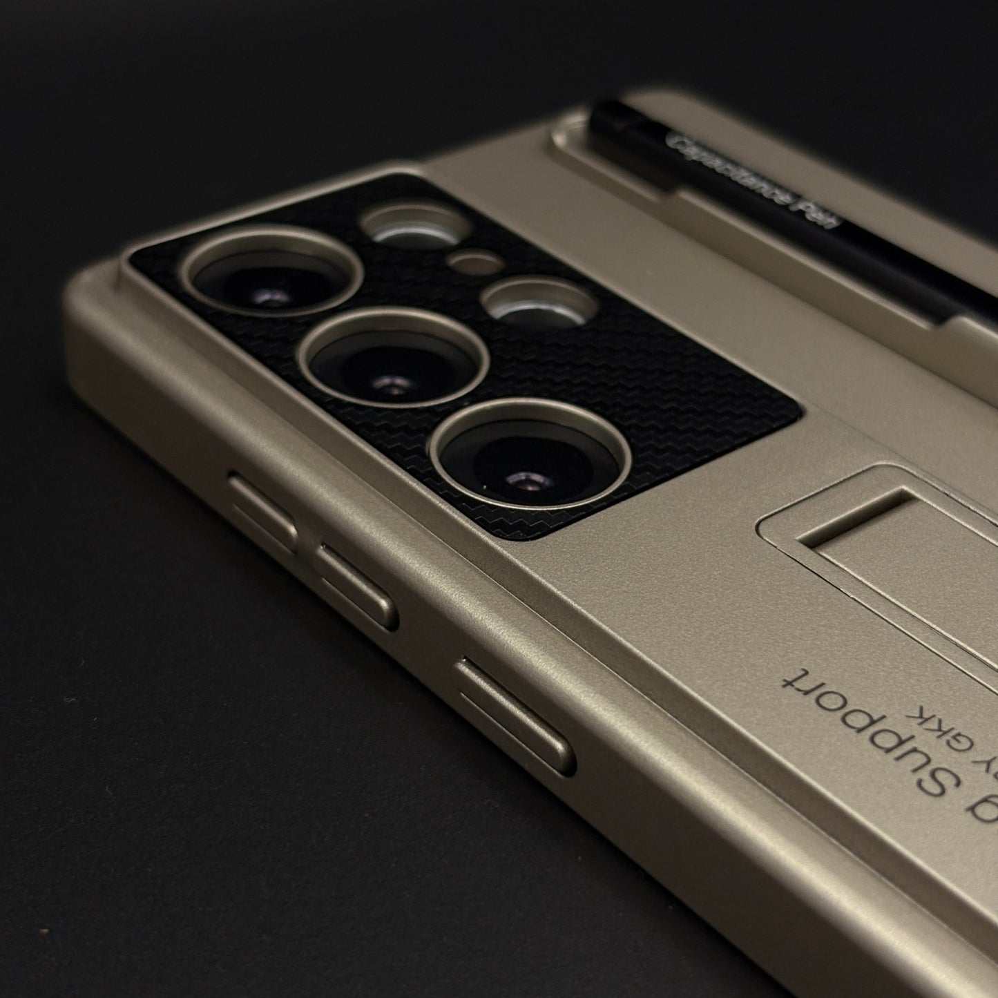 Matte Case with S Pen Camera Protection for Samsung Galaxy S25 Ultra | Kickstand Function
