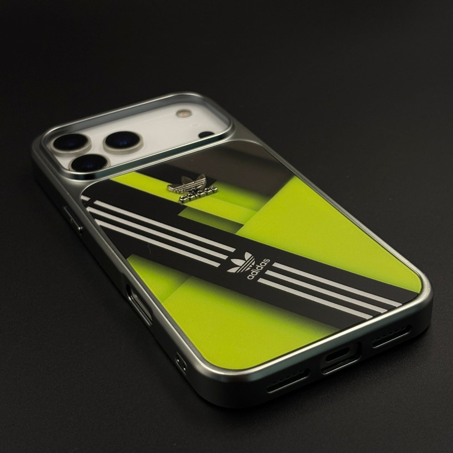 Luxury Sport-Brand Neon Sprint Case with Metal-Style Frame for iPhone 17 Series