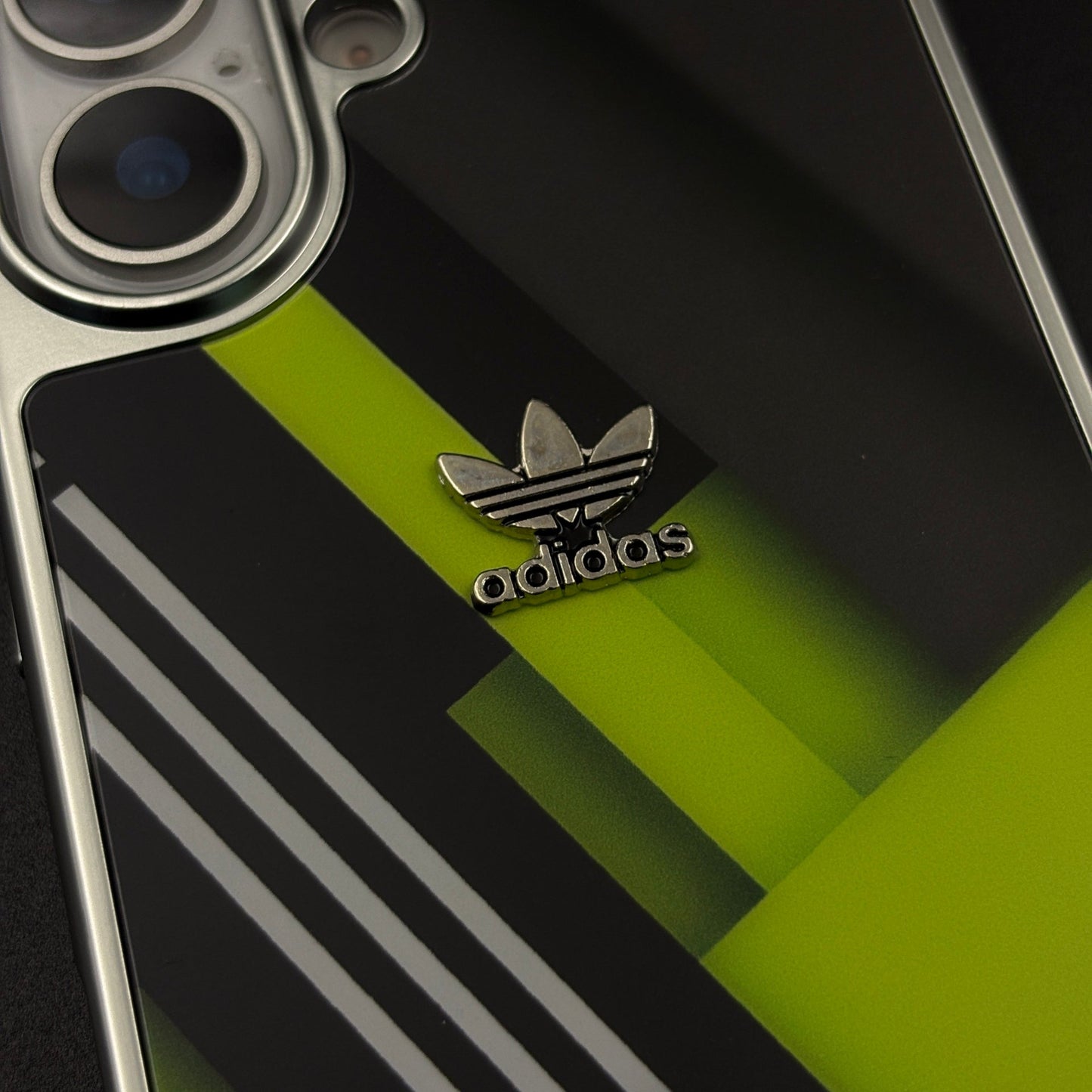 Luxury Sport-Brand Neon Sprint Case with Metal-Style Frame for iPhone 17