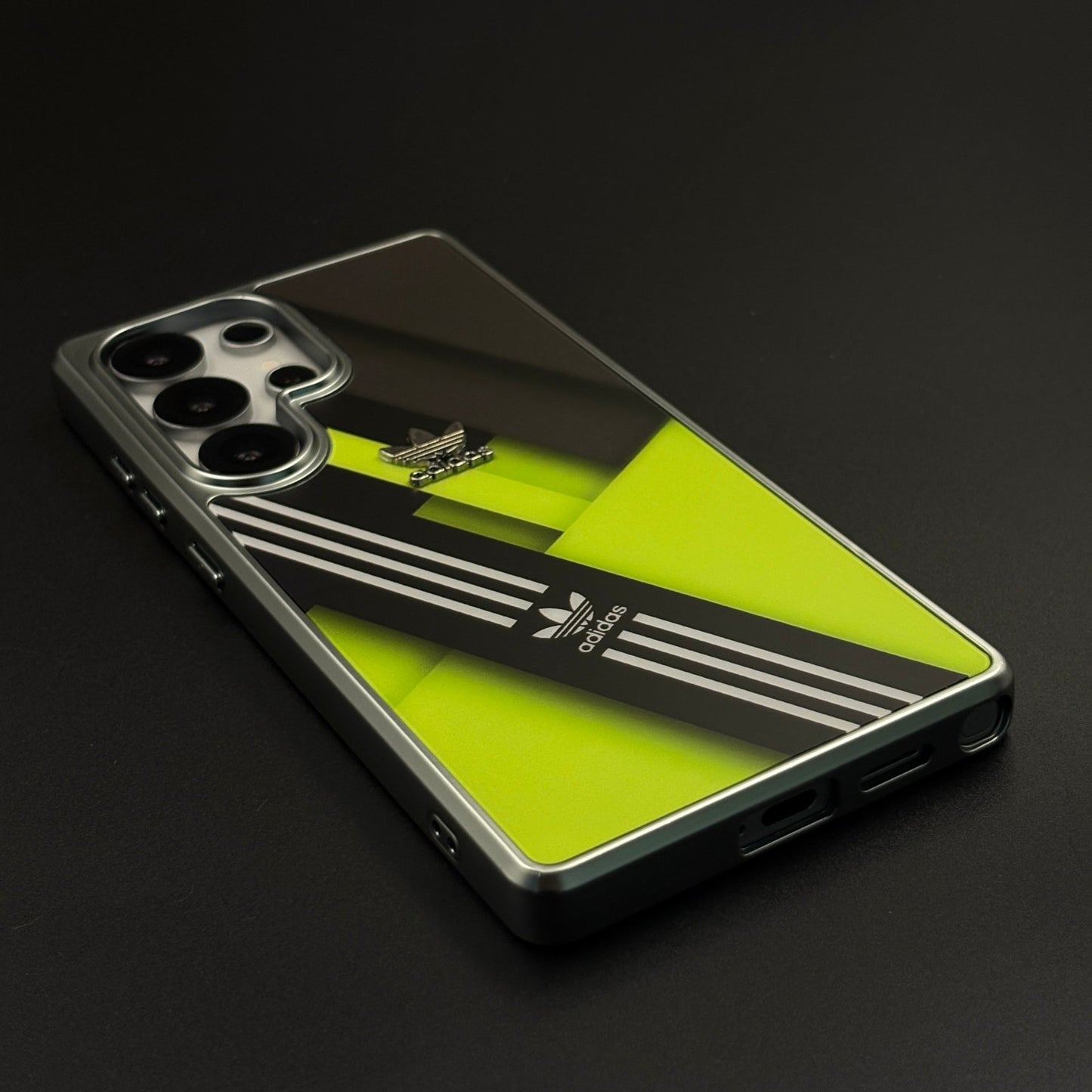 Luxury Sport-Brand Neon Sprint Case with Metal-Style Frame for Samsung Galaxy S25 Ultra