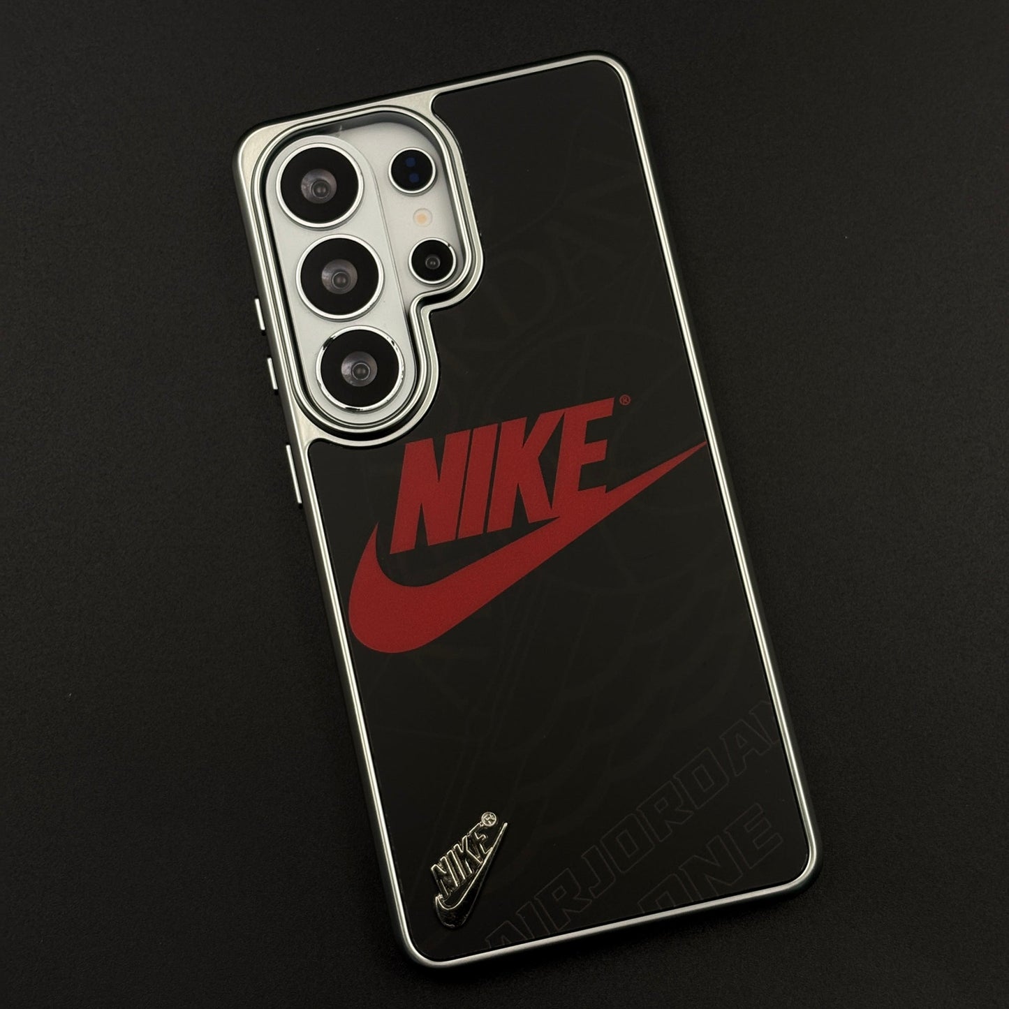 Luxury Sport Brand Black Case with Metallic Emblem for Samsung Galaxy S26 Ultra