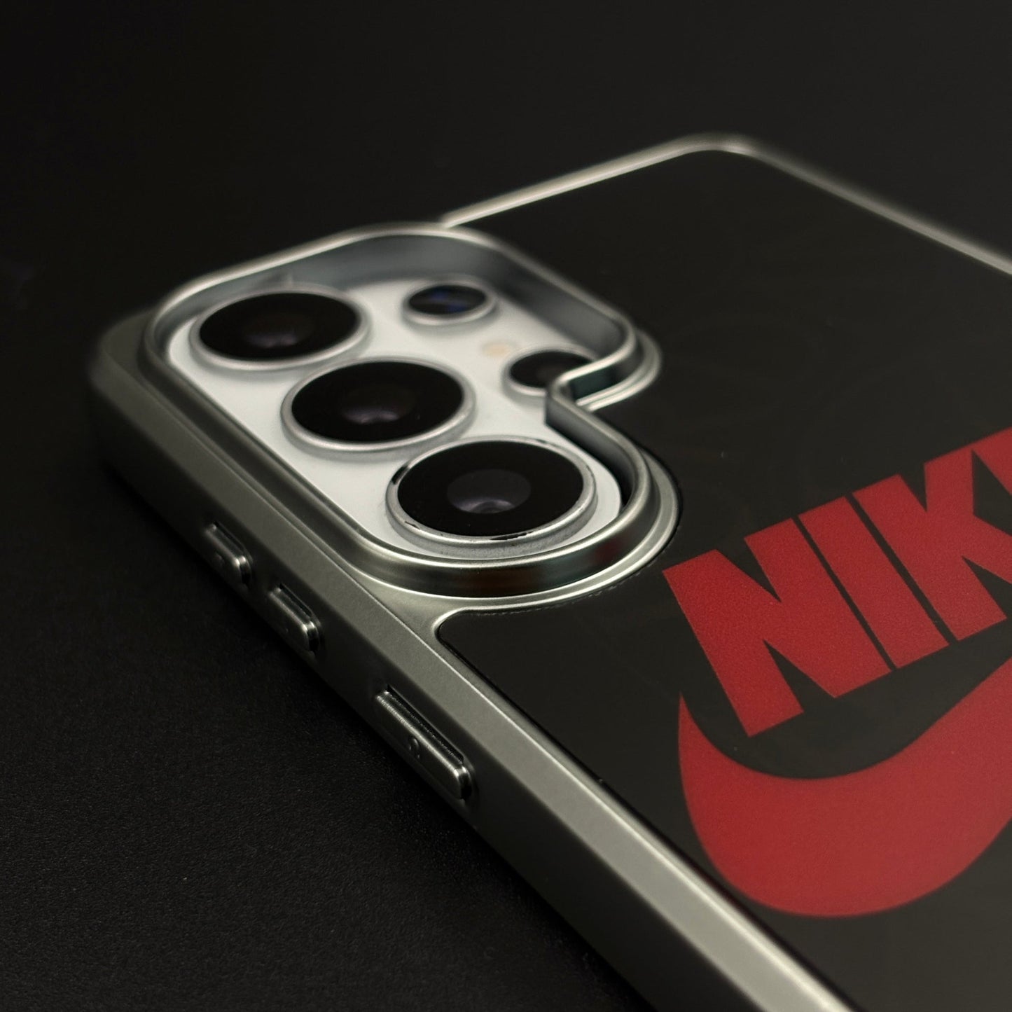 Luxury Sport Brand Black Case with Metallic Emblem for Samsung Galaxy S26 Ultra