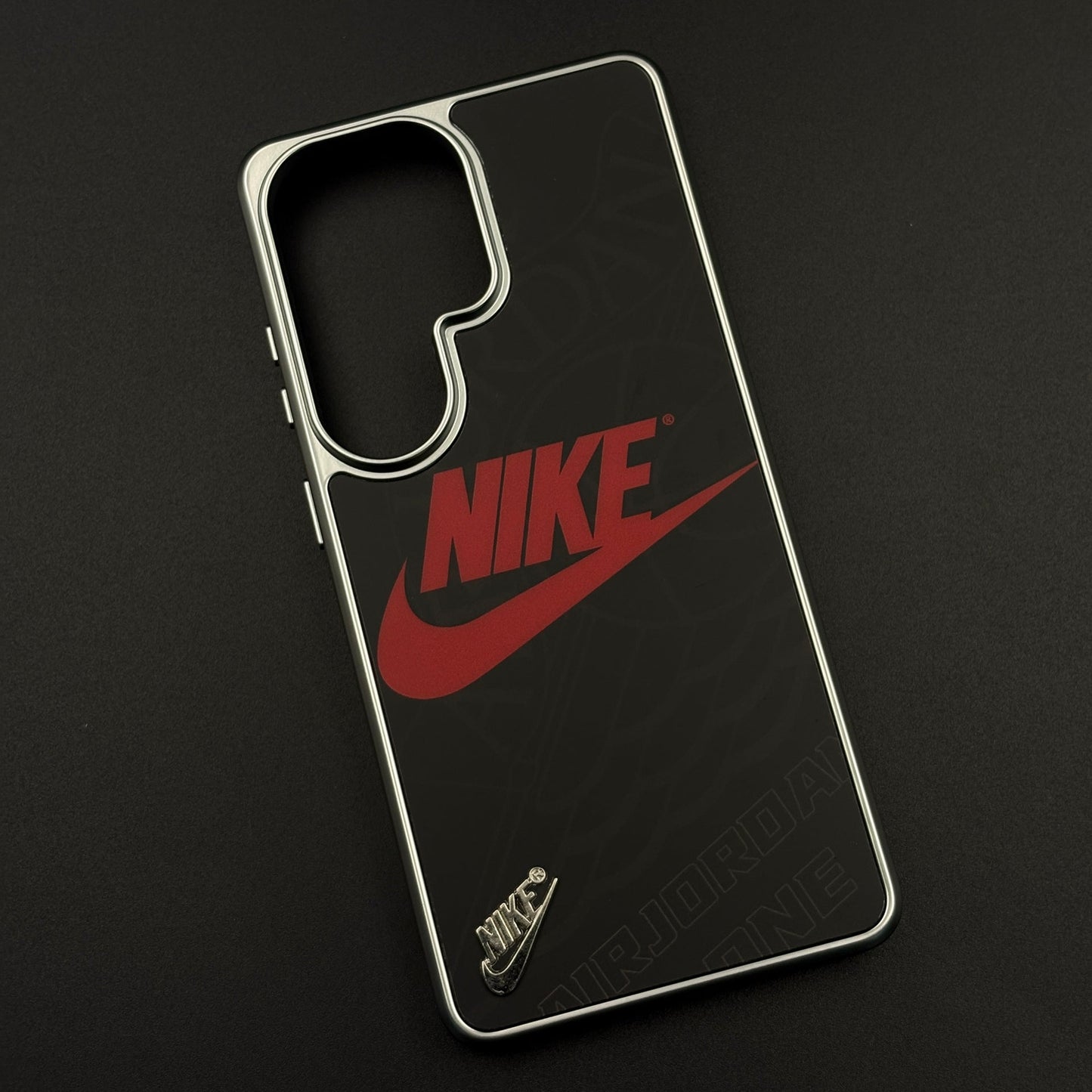 Luxury Sport Brand Black Case with Metallic Emblem for Samsung Galaxy S26 Ultra