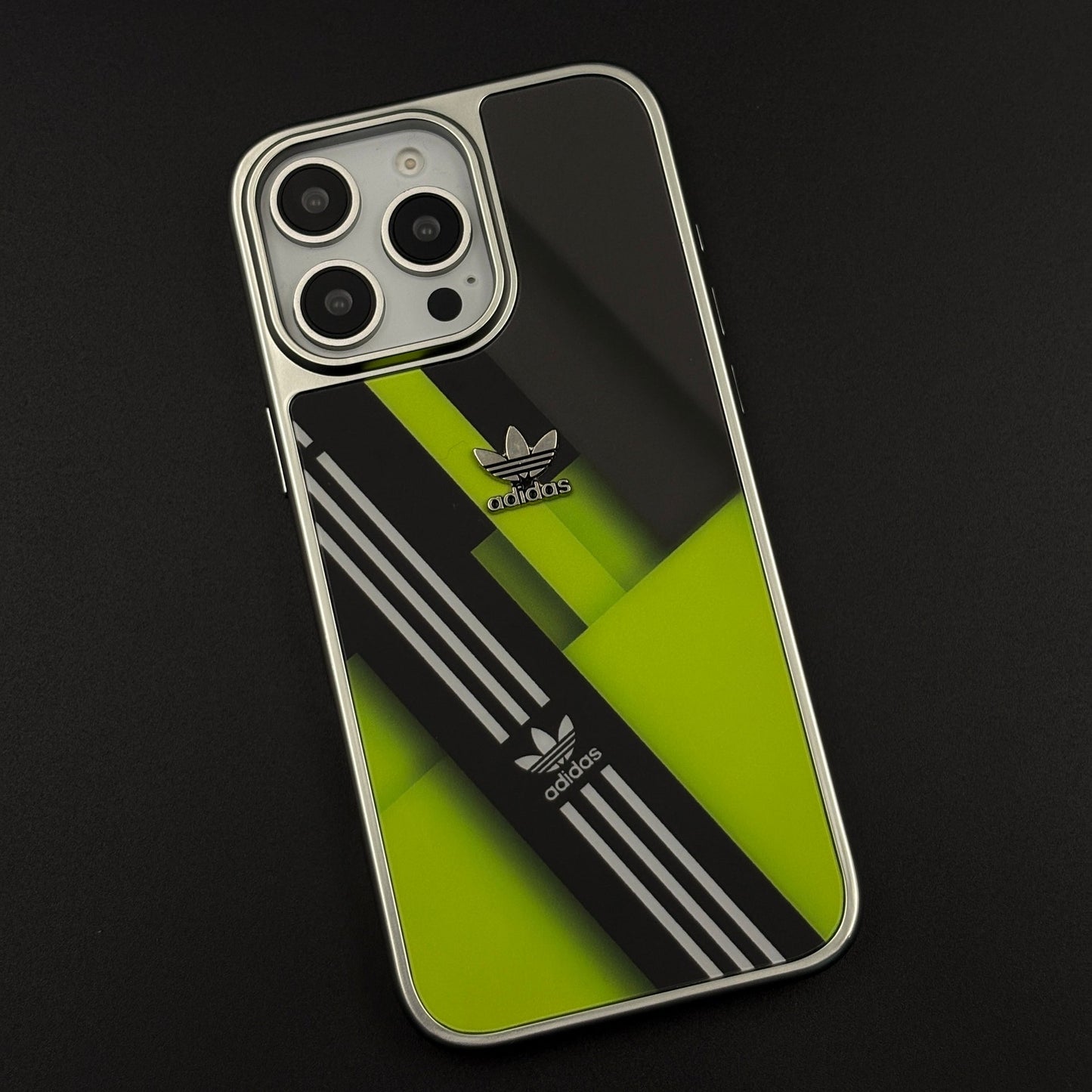 Luxury Sport-Brand Neon Sprint Case with Metal-Style Frame for iPhone 16 Pro Max