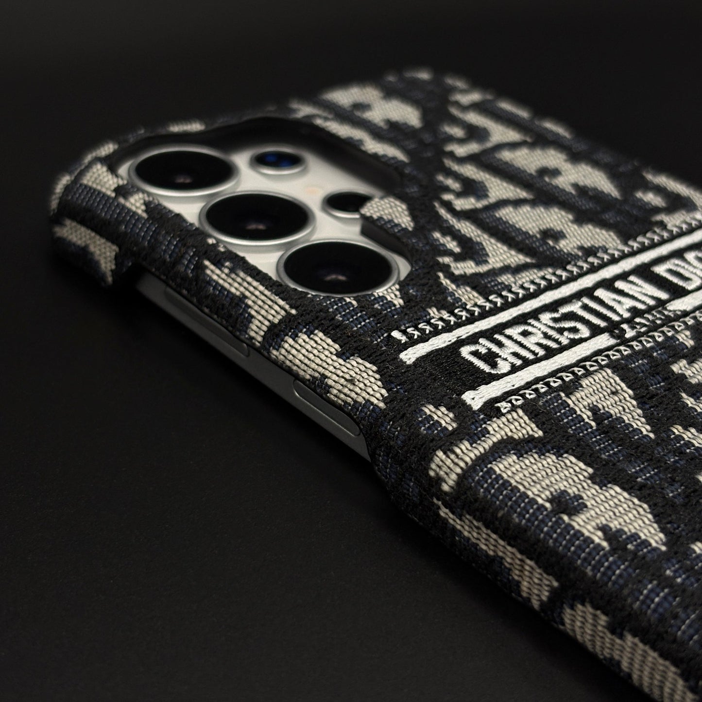 Luxury Monogram Fabric Mobile Case Cover for Samsung Galaxy S26 Ultra