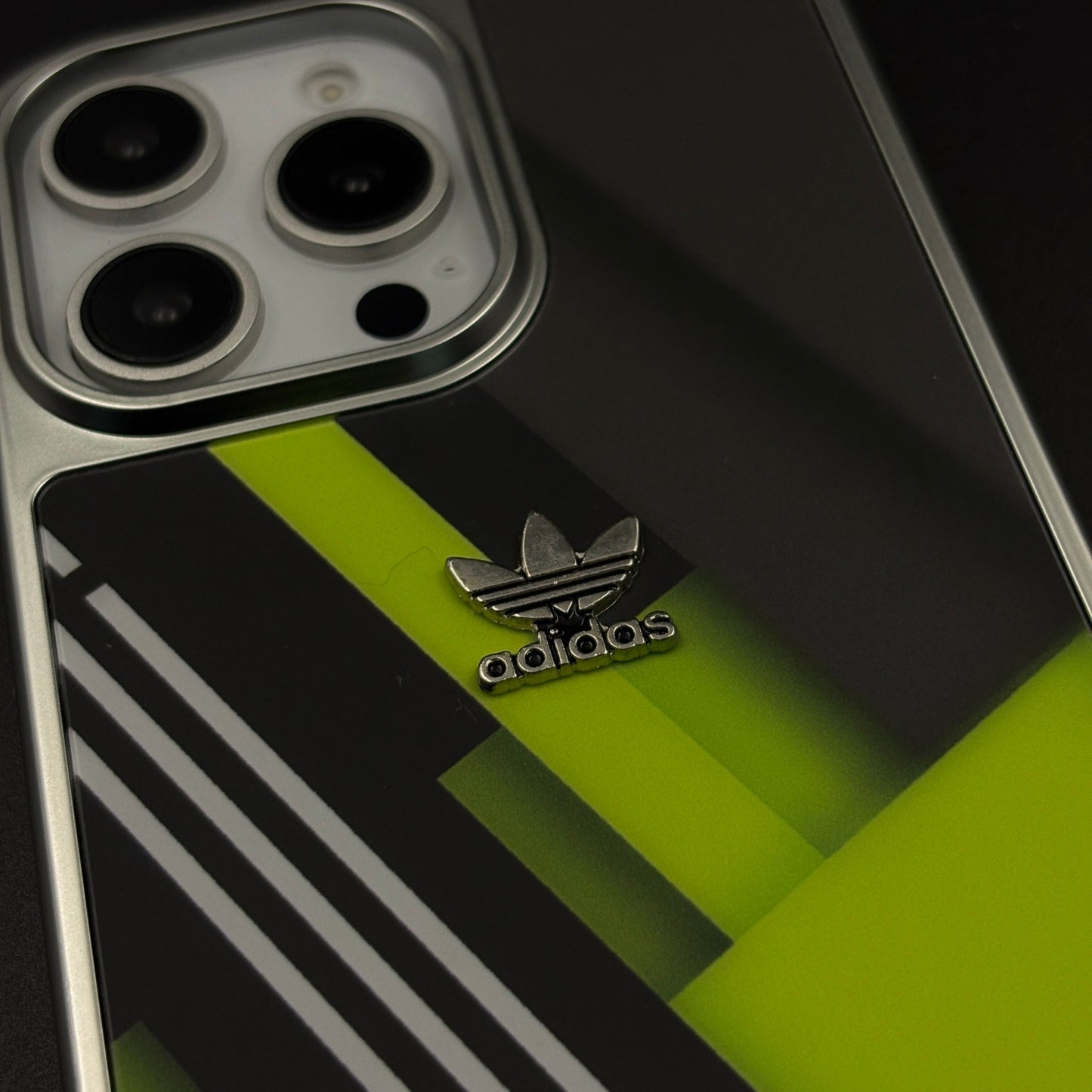 Luxury Sport-Brand Neon Sprint Case with Metal-Style Frame for iPhone 16 Pro Max