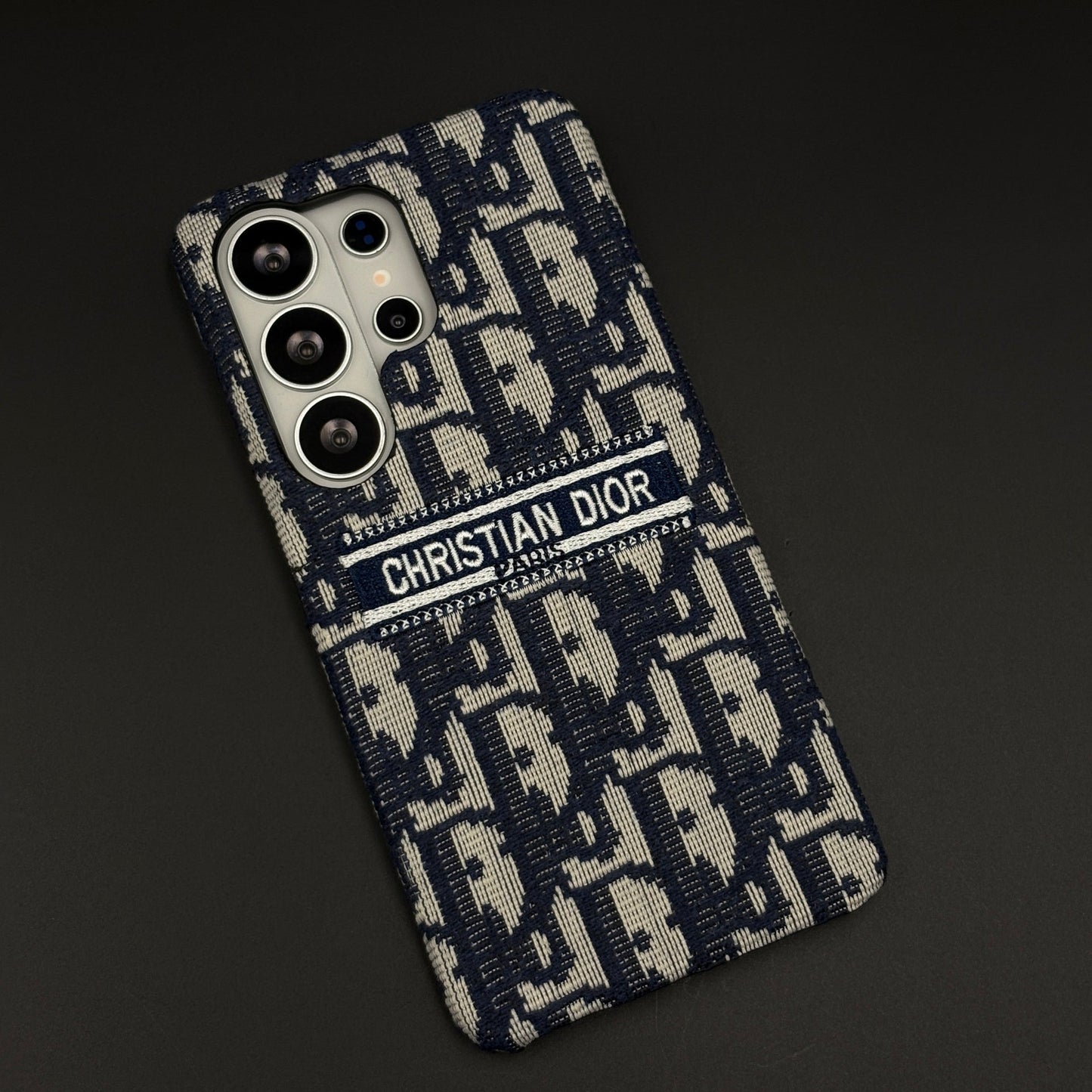 Luxury Monogram Fabric Mobile Case Cover for Samsung Galaxy S26 Ultra